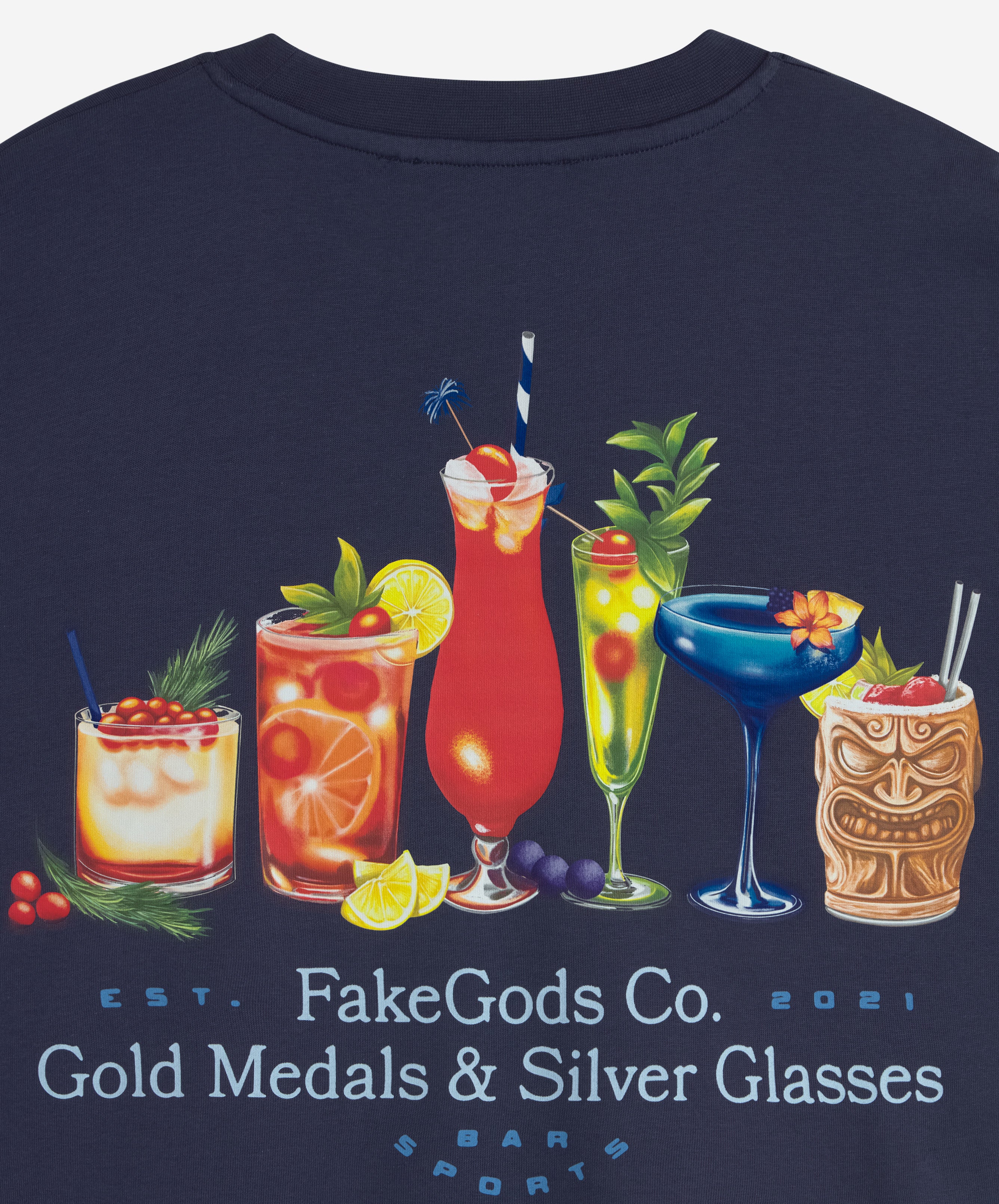 COCKTAIL TEE NAVY