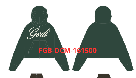 SCRIPT ZIPPER GREEN