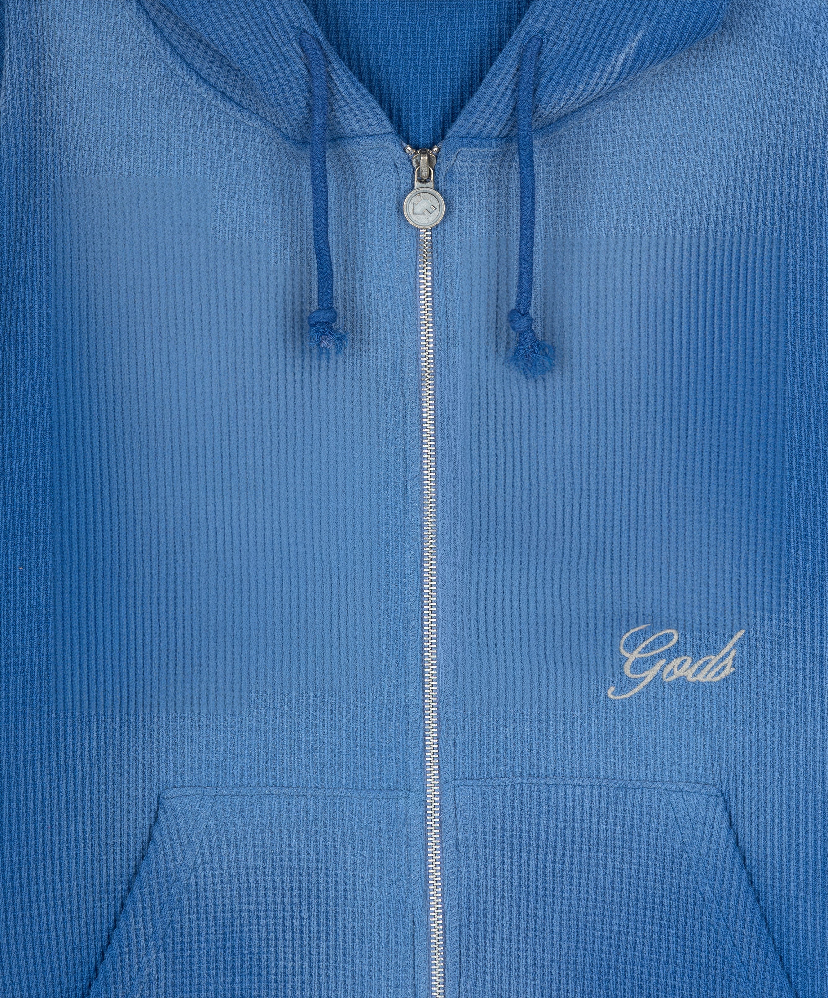 WAFFLE ZIPPER BLUE