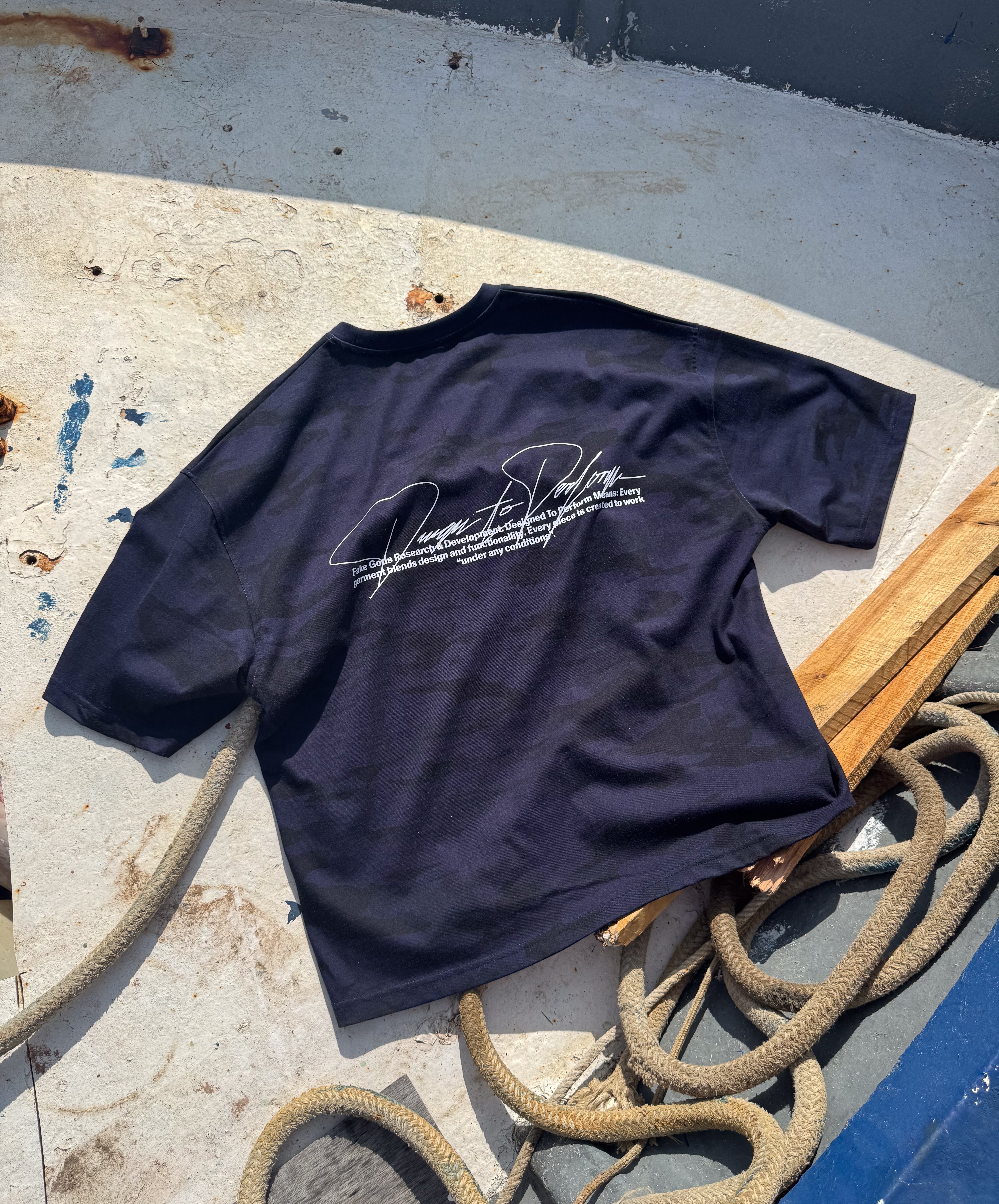 Navy Camouflage Tee