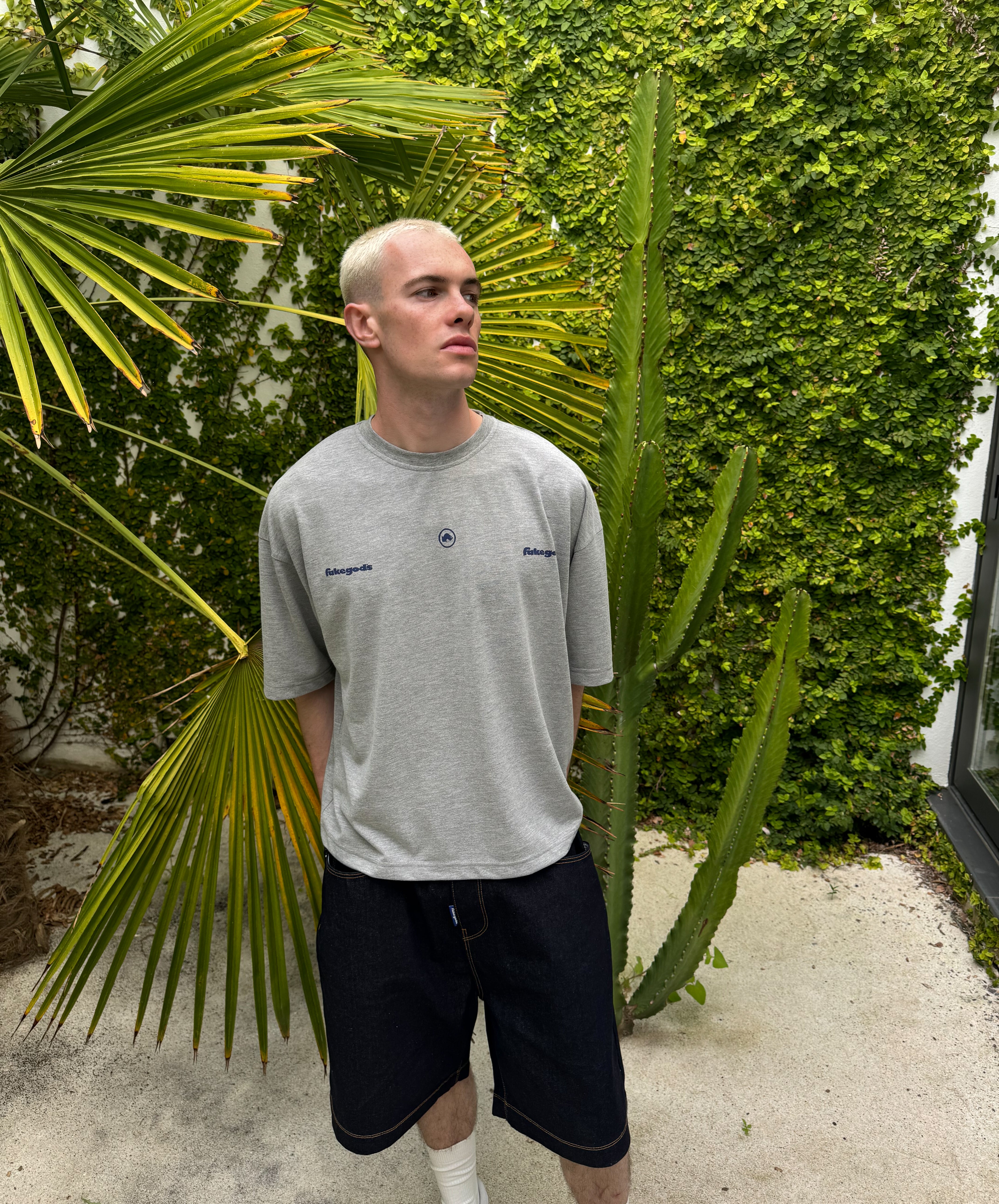 DROPPER BOXY TEE GREY