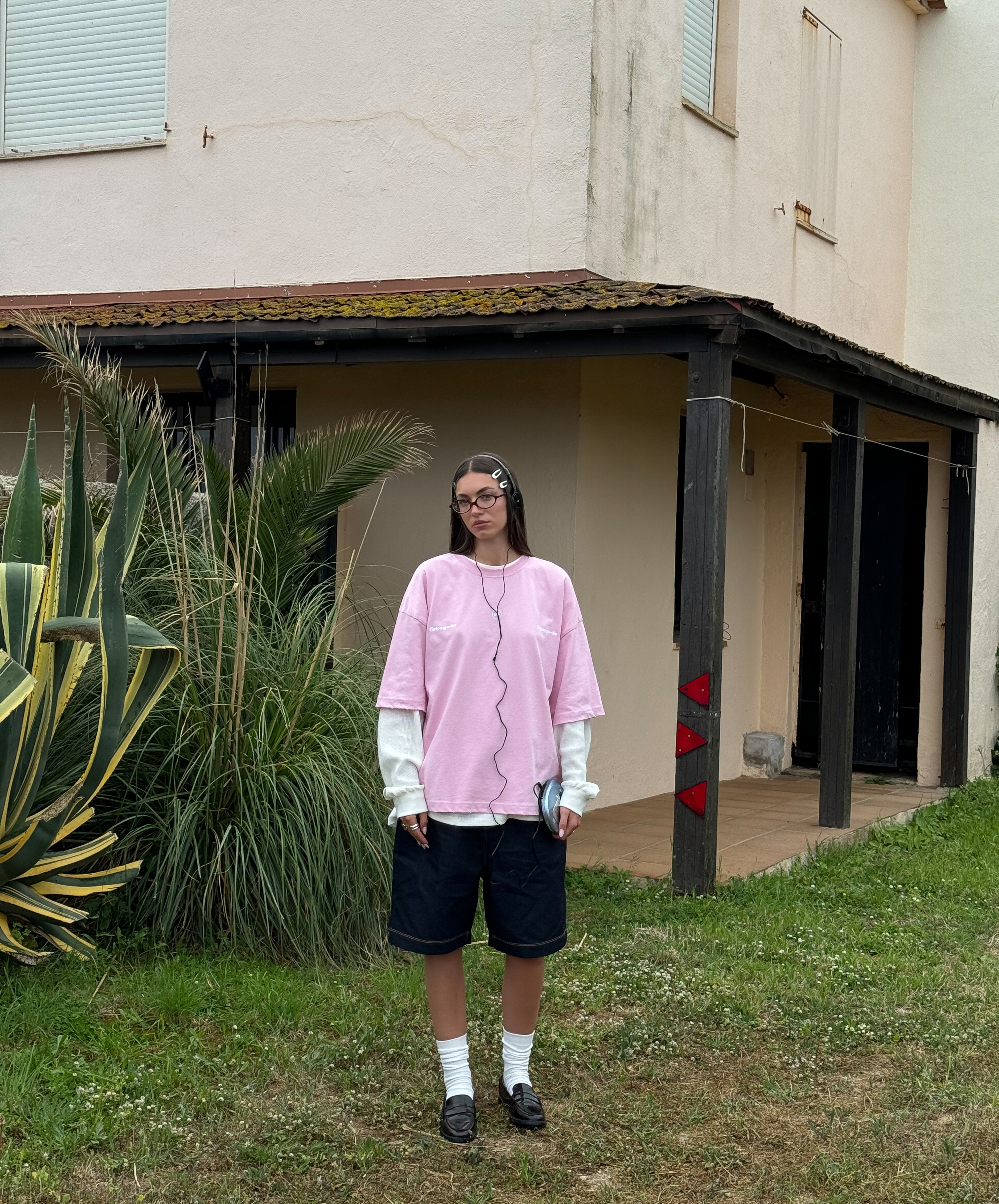 DROPPER BOXY TEE ROSE