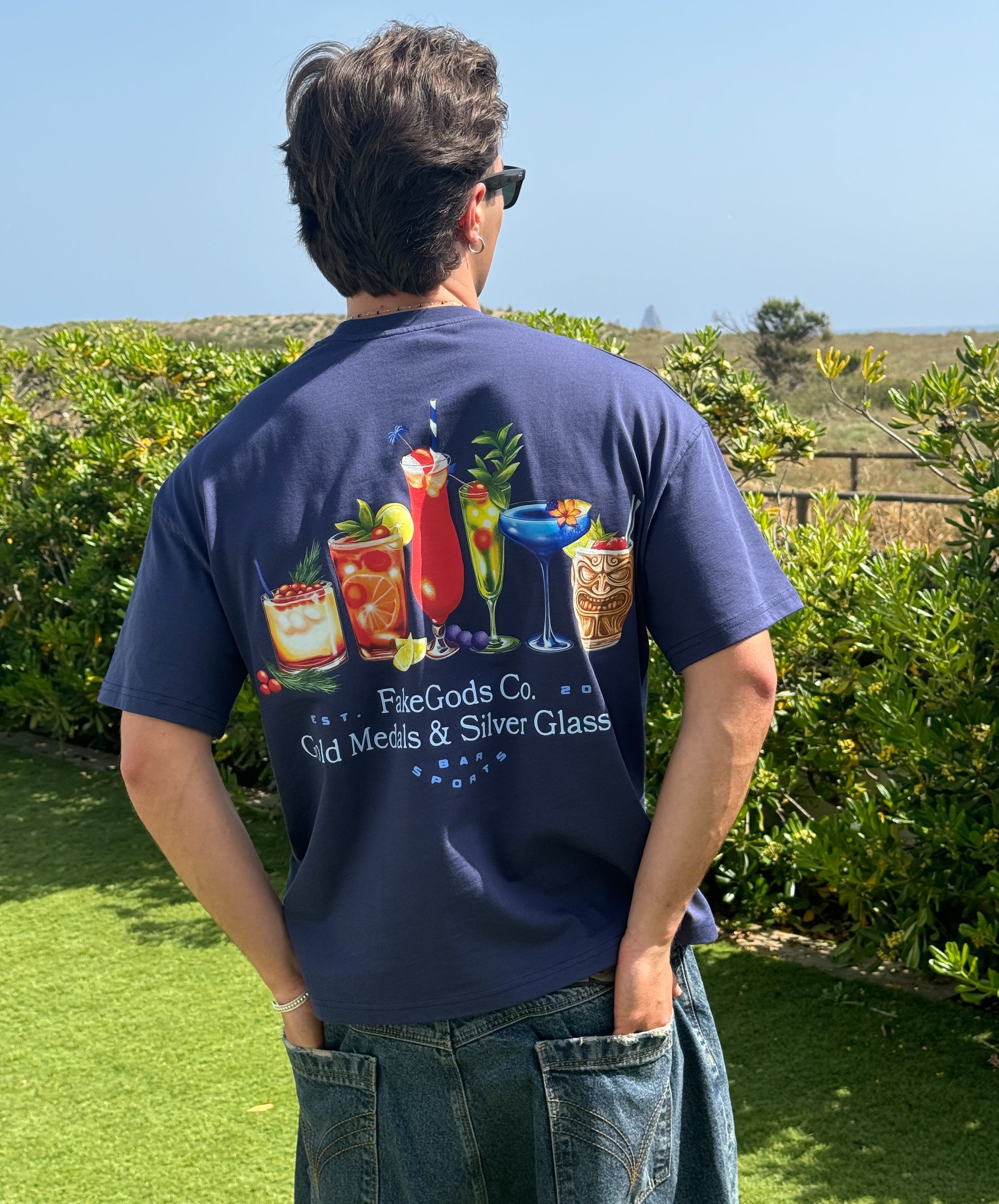 COCKTAIL TEE NAVY
