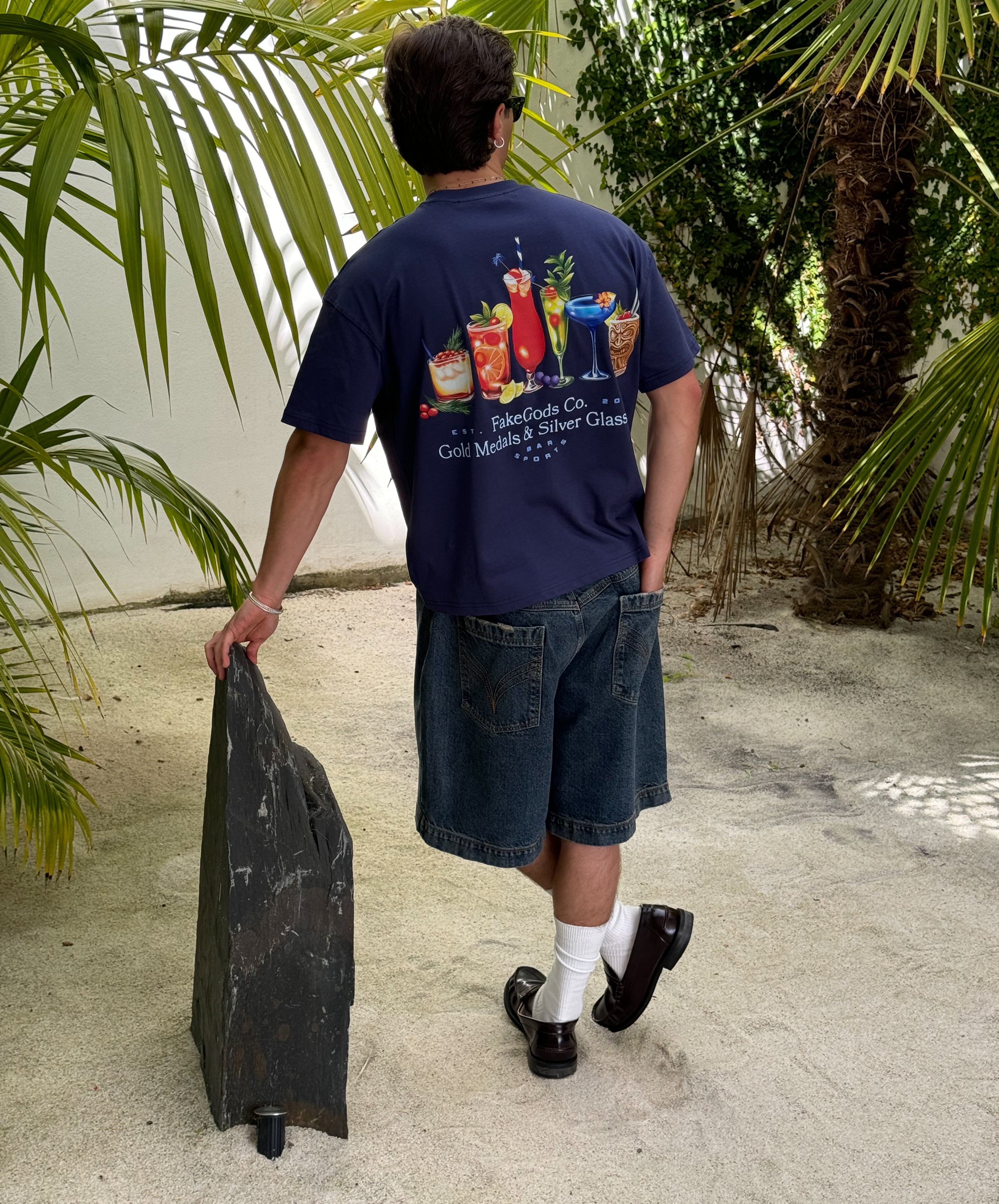 COCKTAIL TEE NAVY