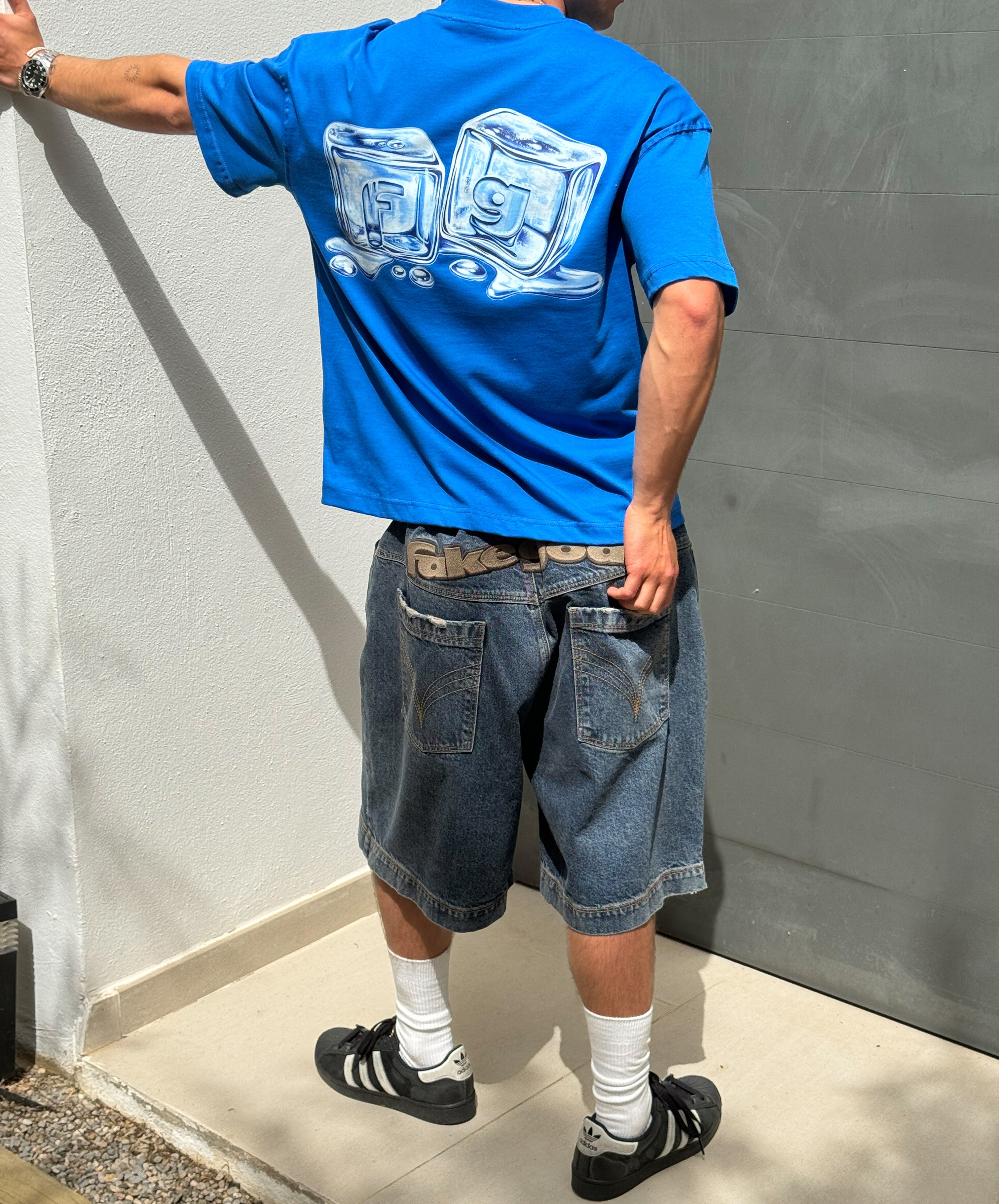 ICE CUBE TEE BLUE