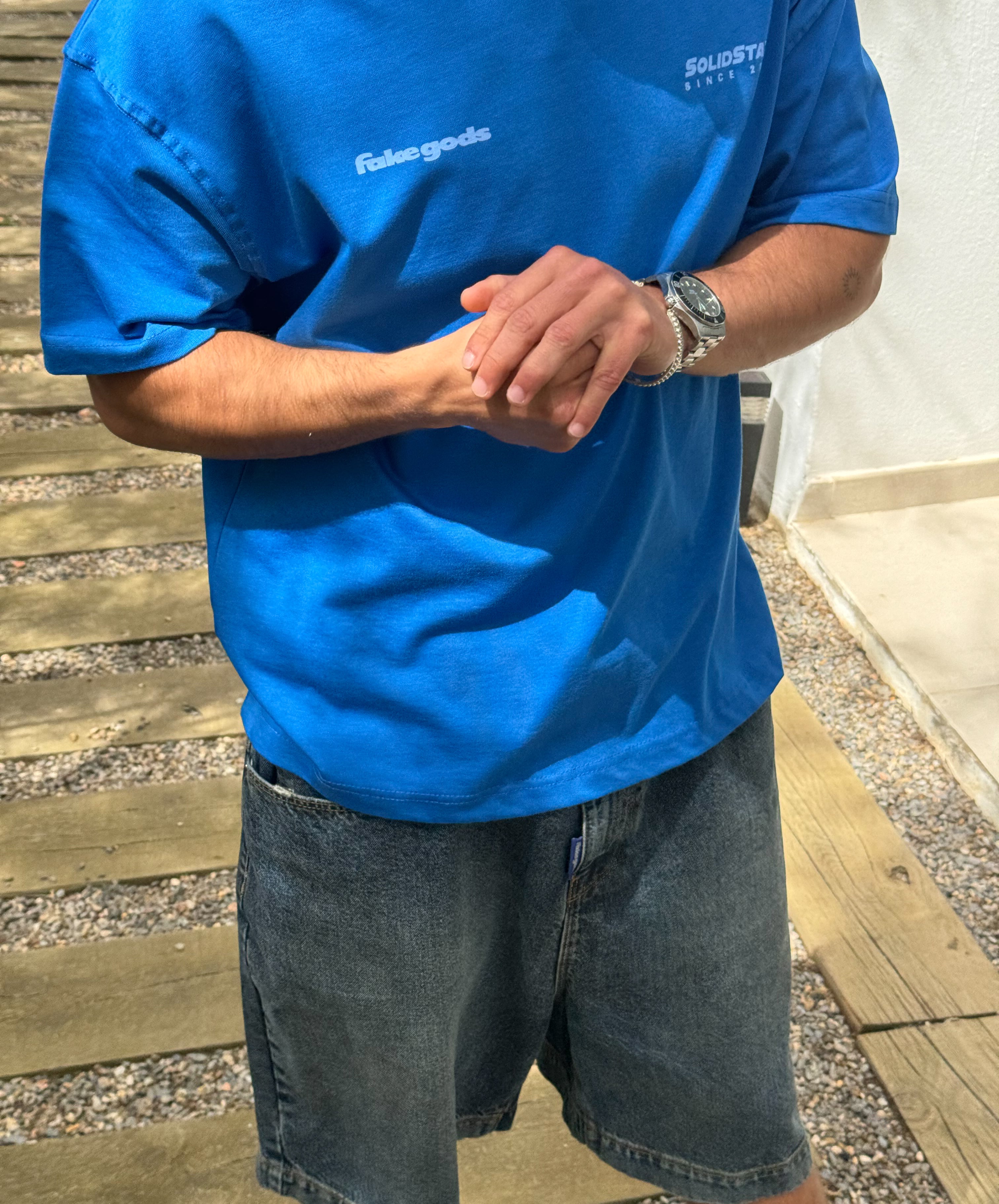 ICE CUBE TEE BLUE