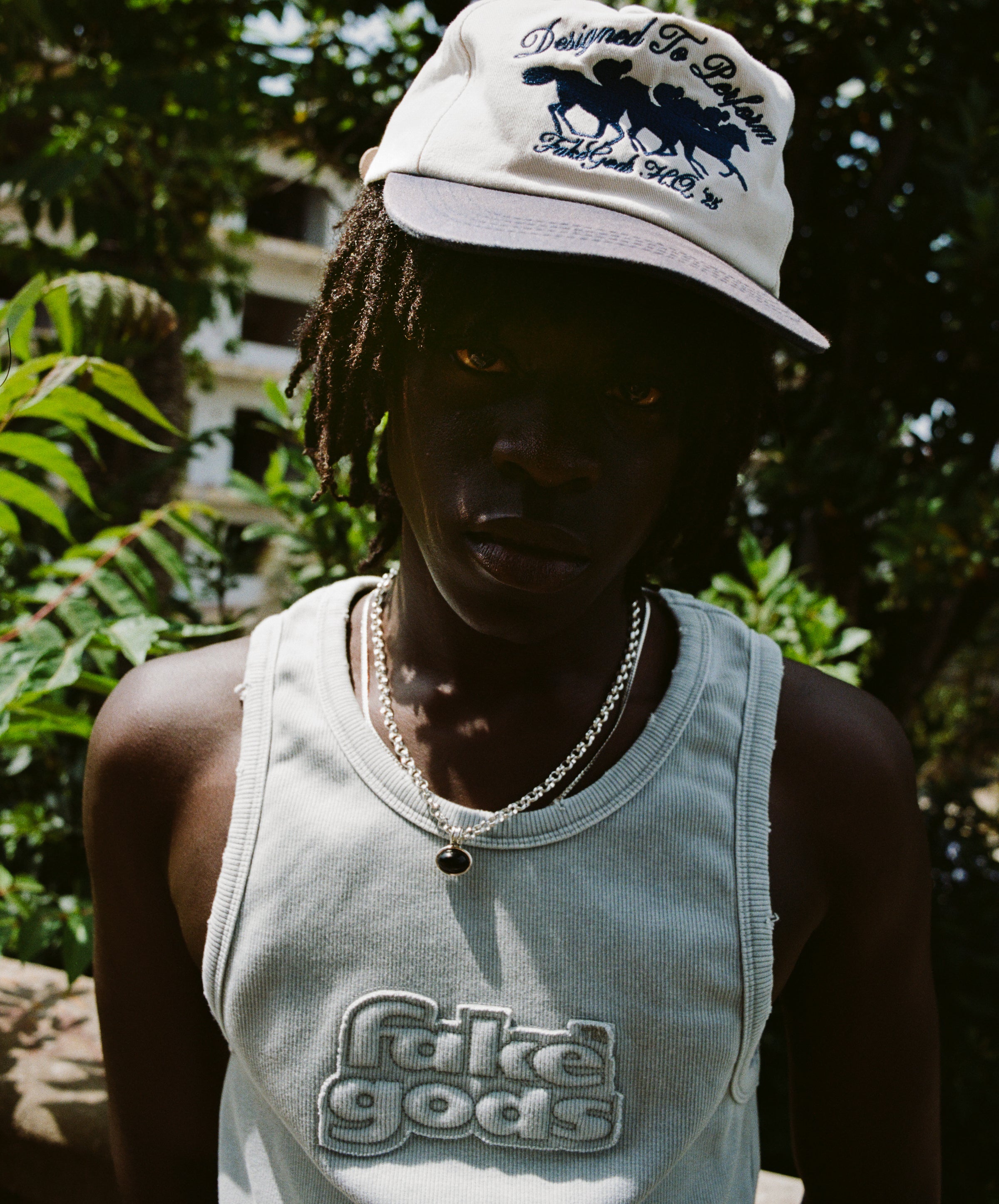 fakegods WASHED TANK LIGHT GREY