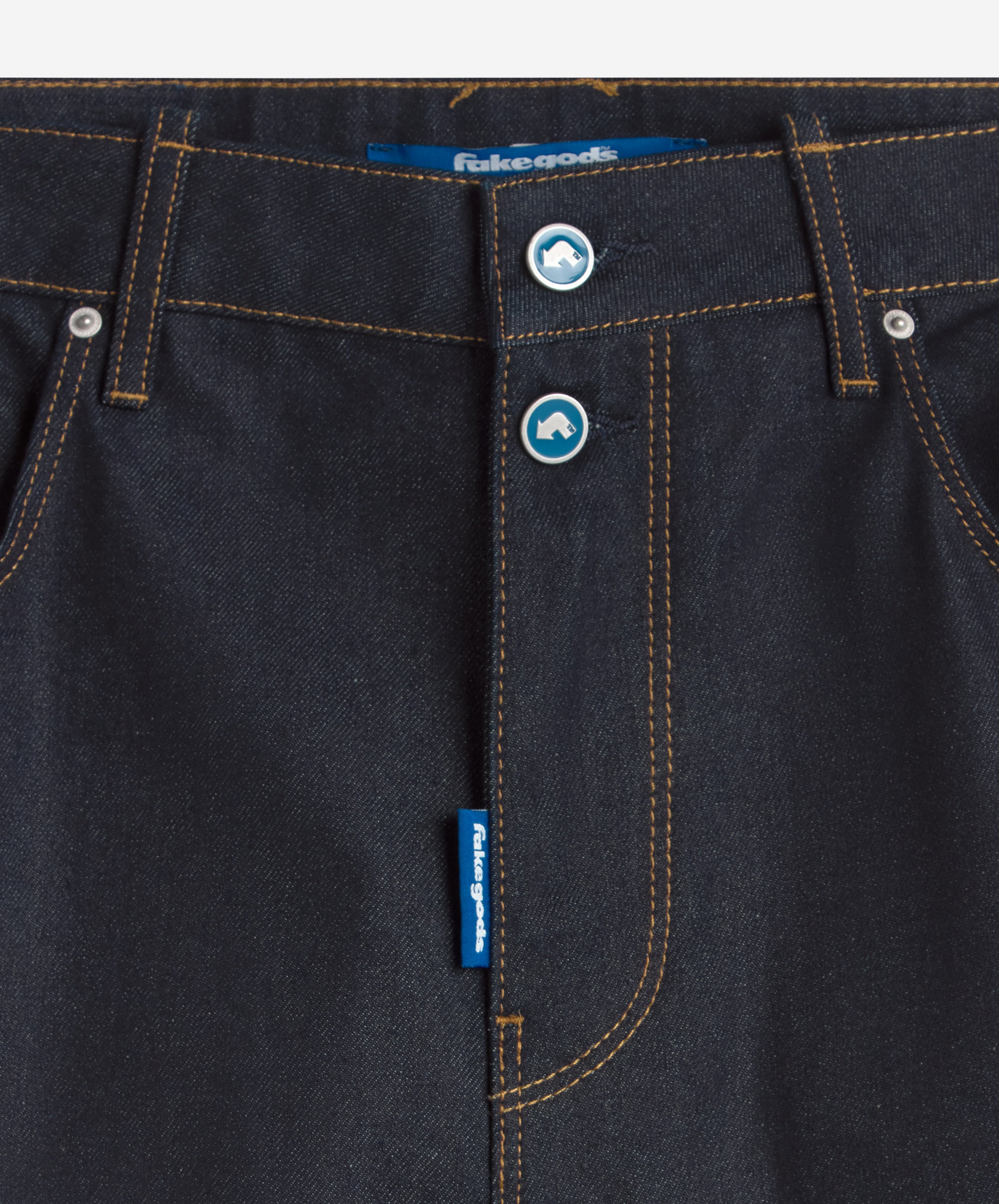 fakegods DENIM SHORTS WASHED GREY