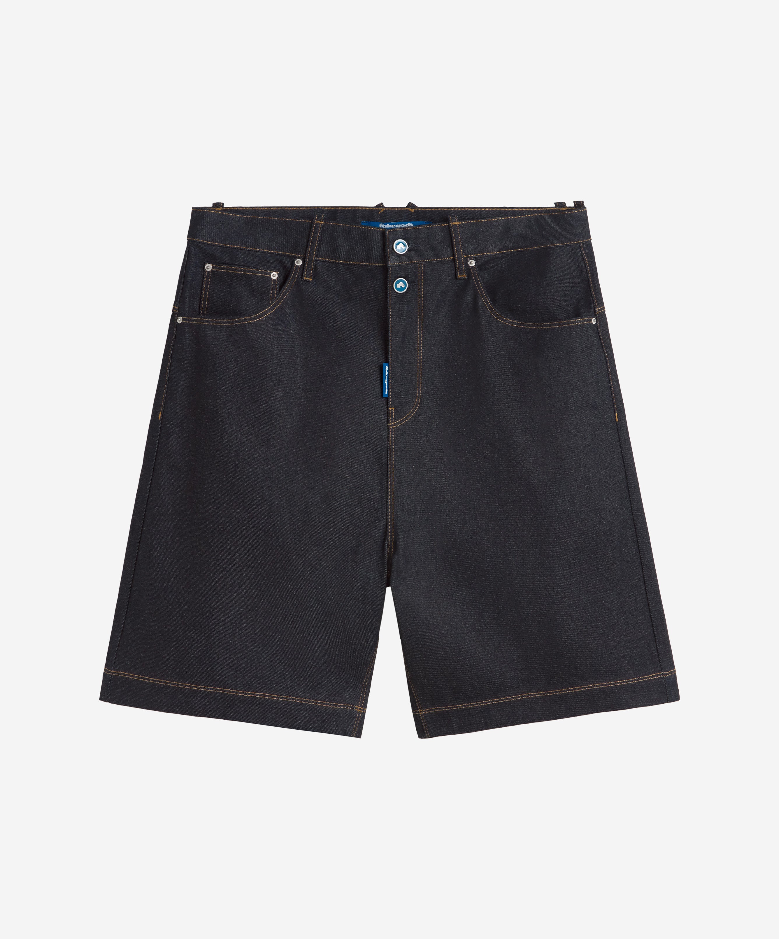fakegods DENIM SHORTS WASHED GREY