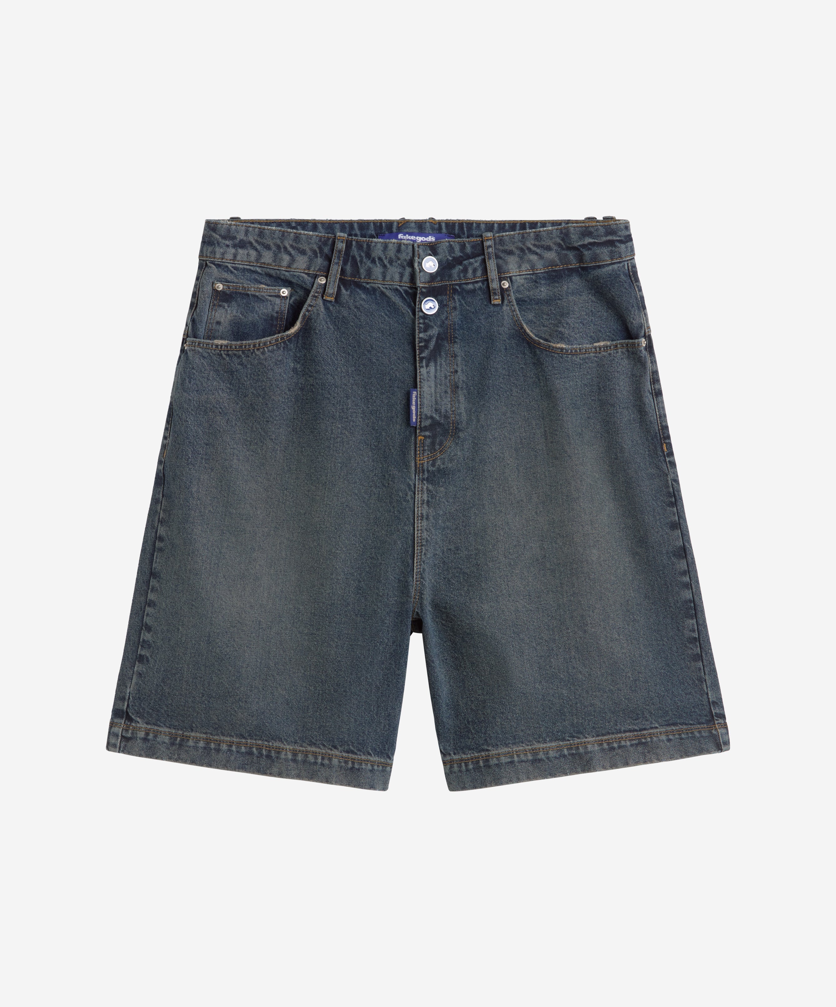 fakegods DENIM SHORTS NAVY