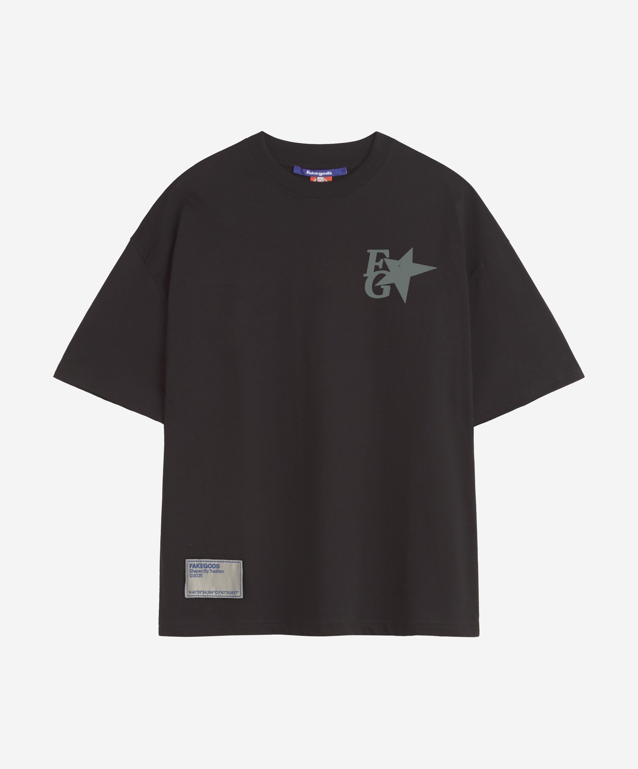 STAR BOXY TEE DARK GREY