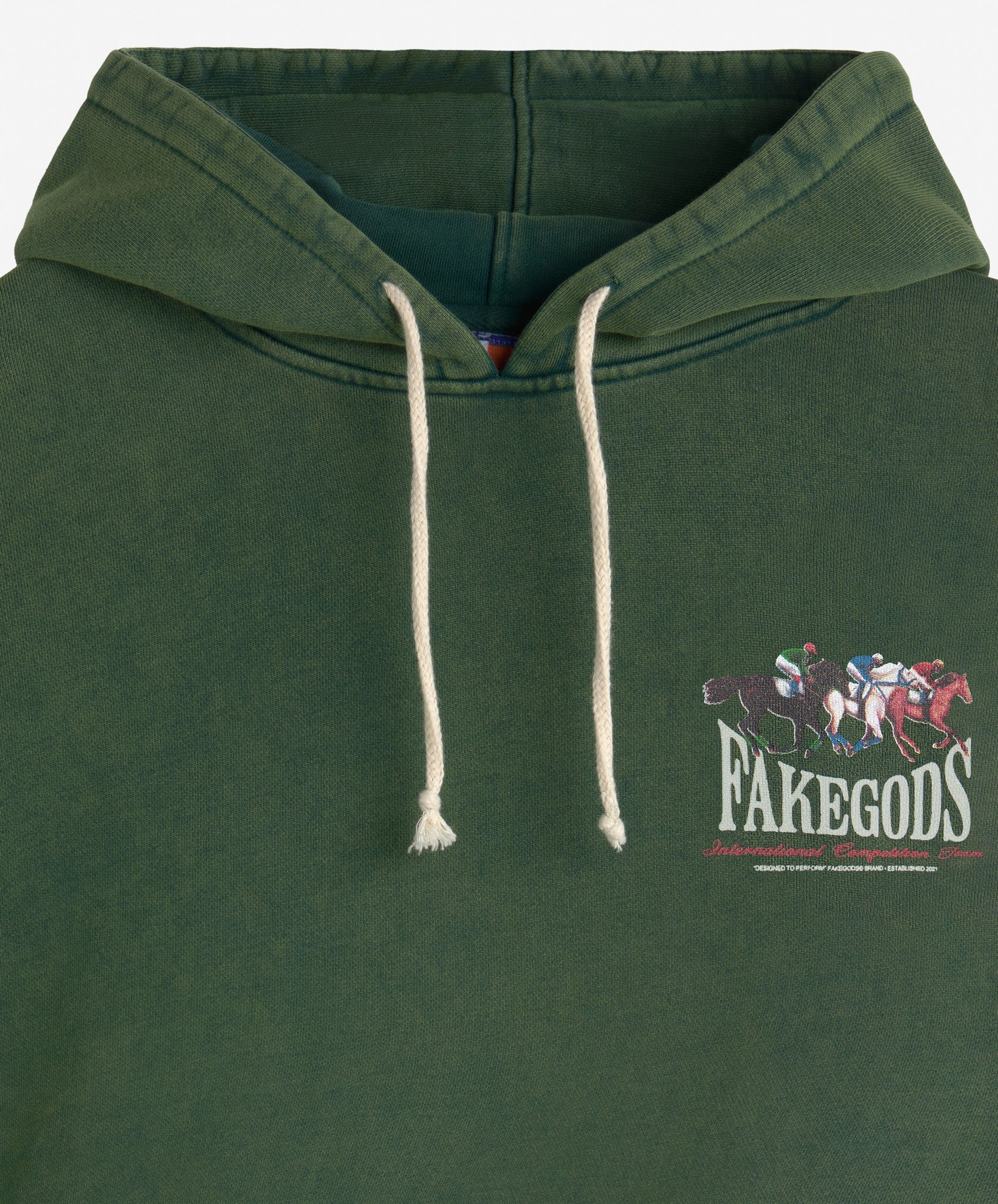 HORSE RACE HOODIE GREEN
