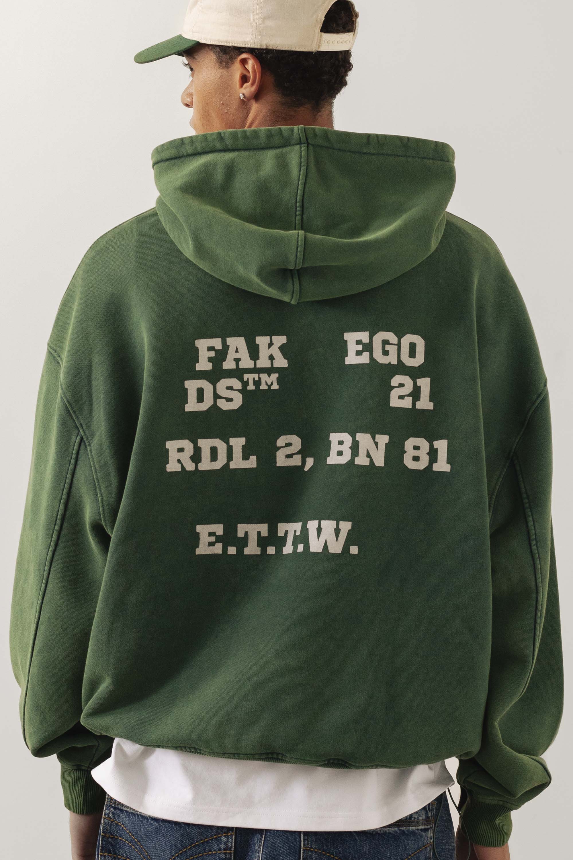 ALTER-EGO REVERSIBLE HOODIE GREEN