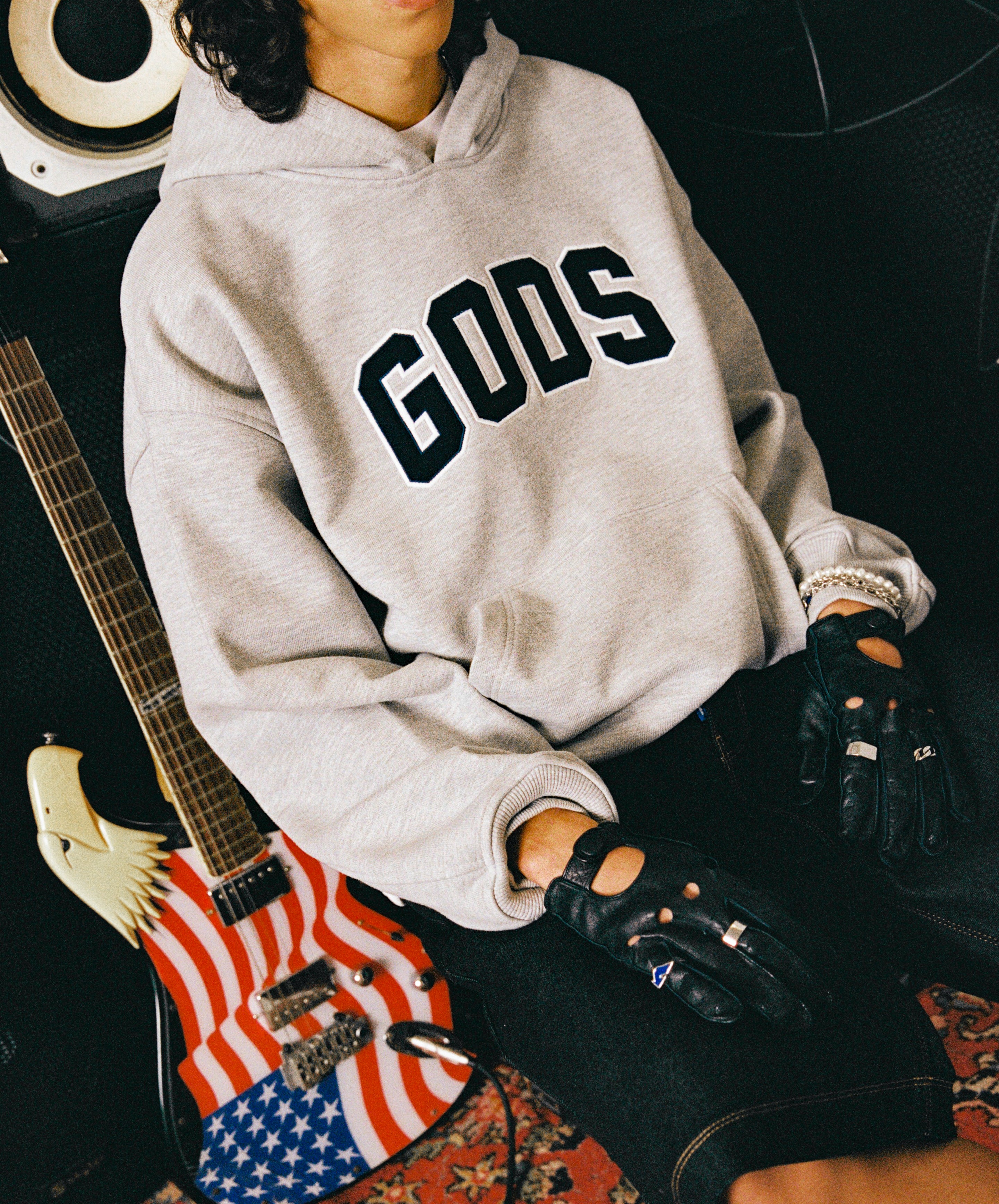 GODS HOODIE GREY MELANGE