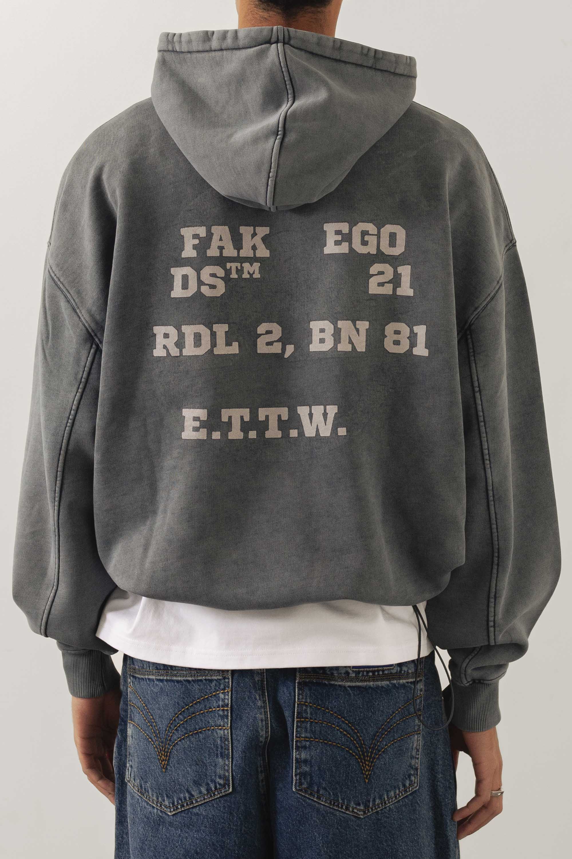 ALTER-EGO REVERSIBLE HOODIE GREY