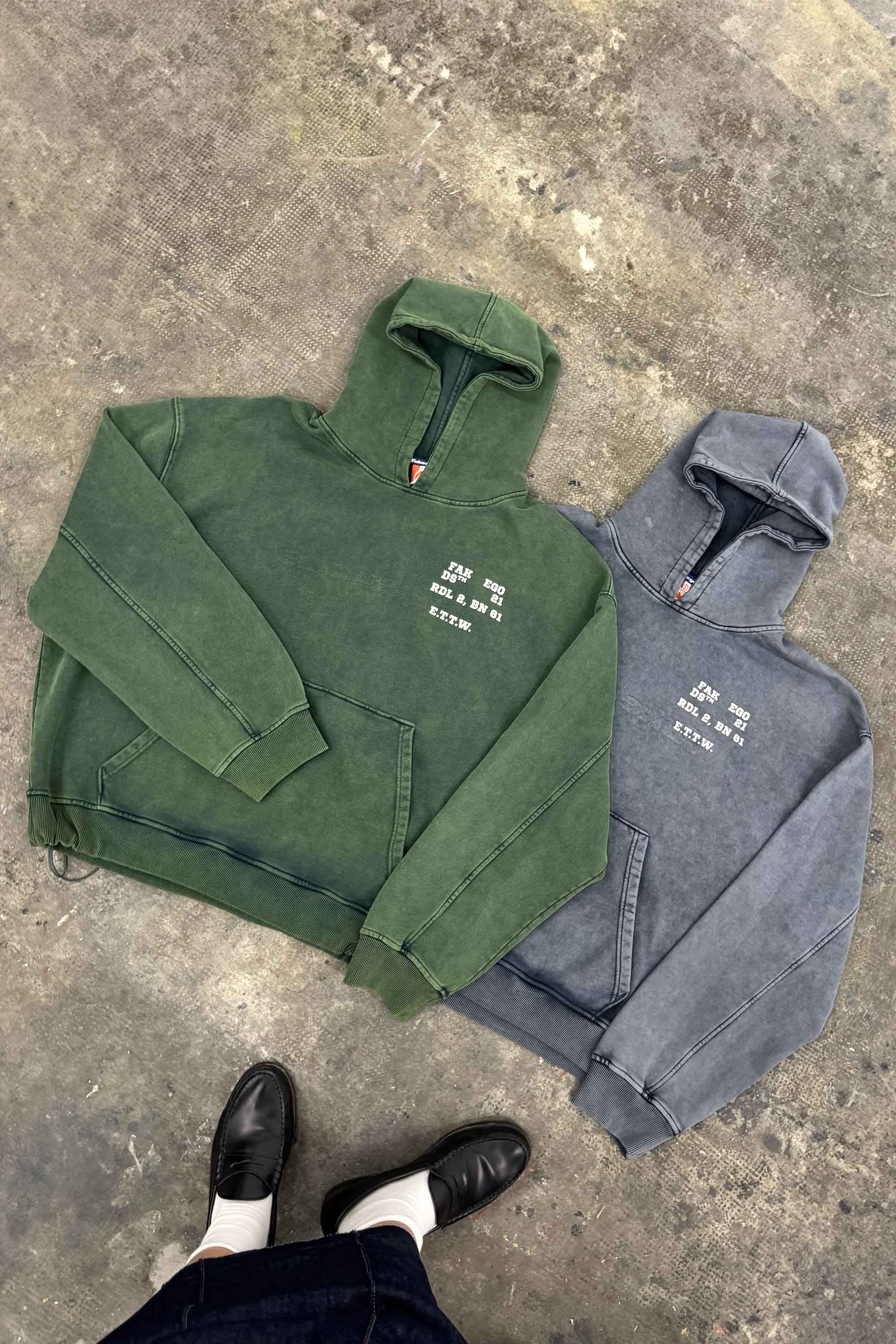 ALTER-EGO REVERSIBLE HOODIE GREEN