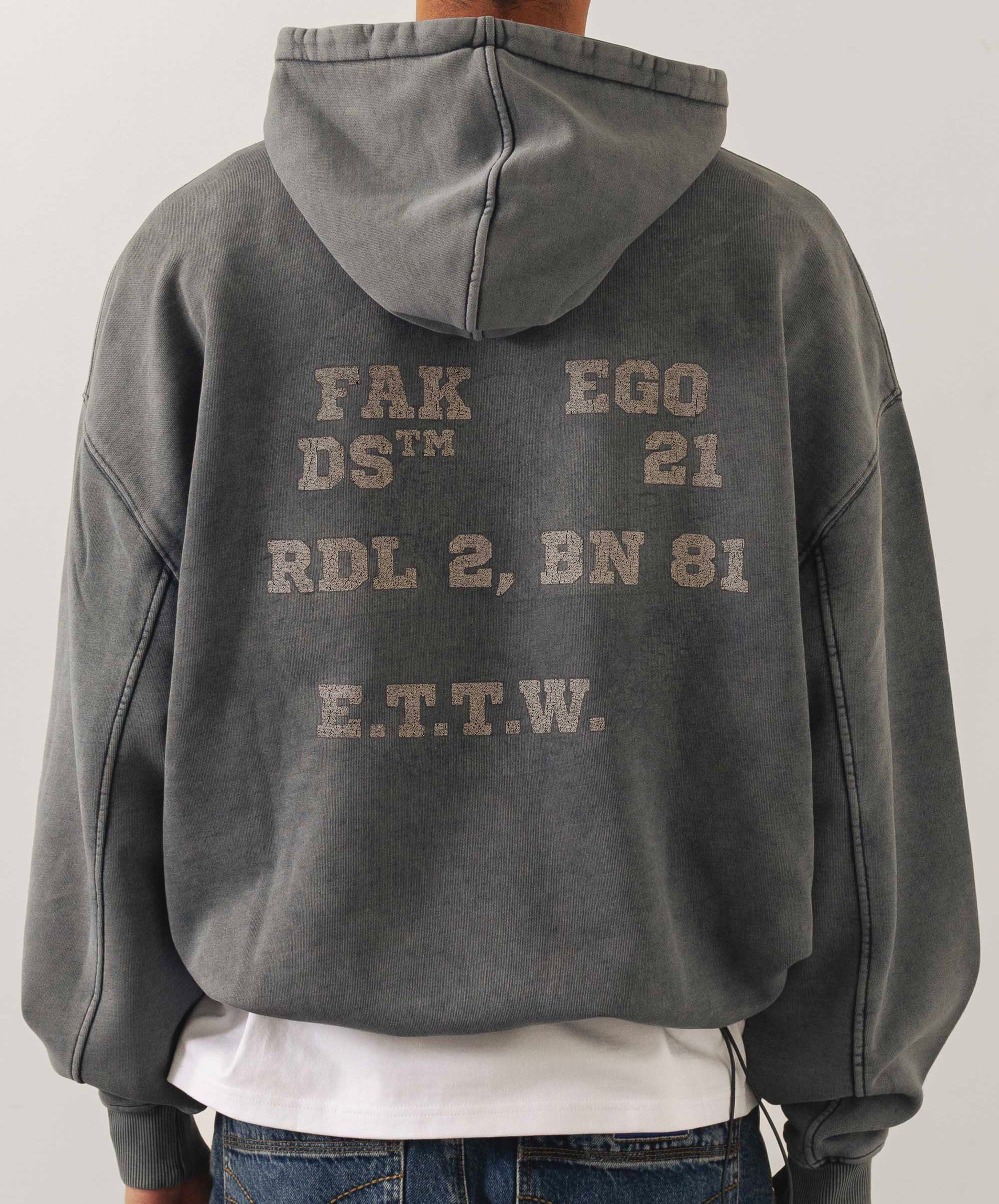 ALTER-EGO REVERSIBLE HOODIE GREY