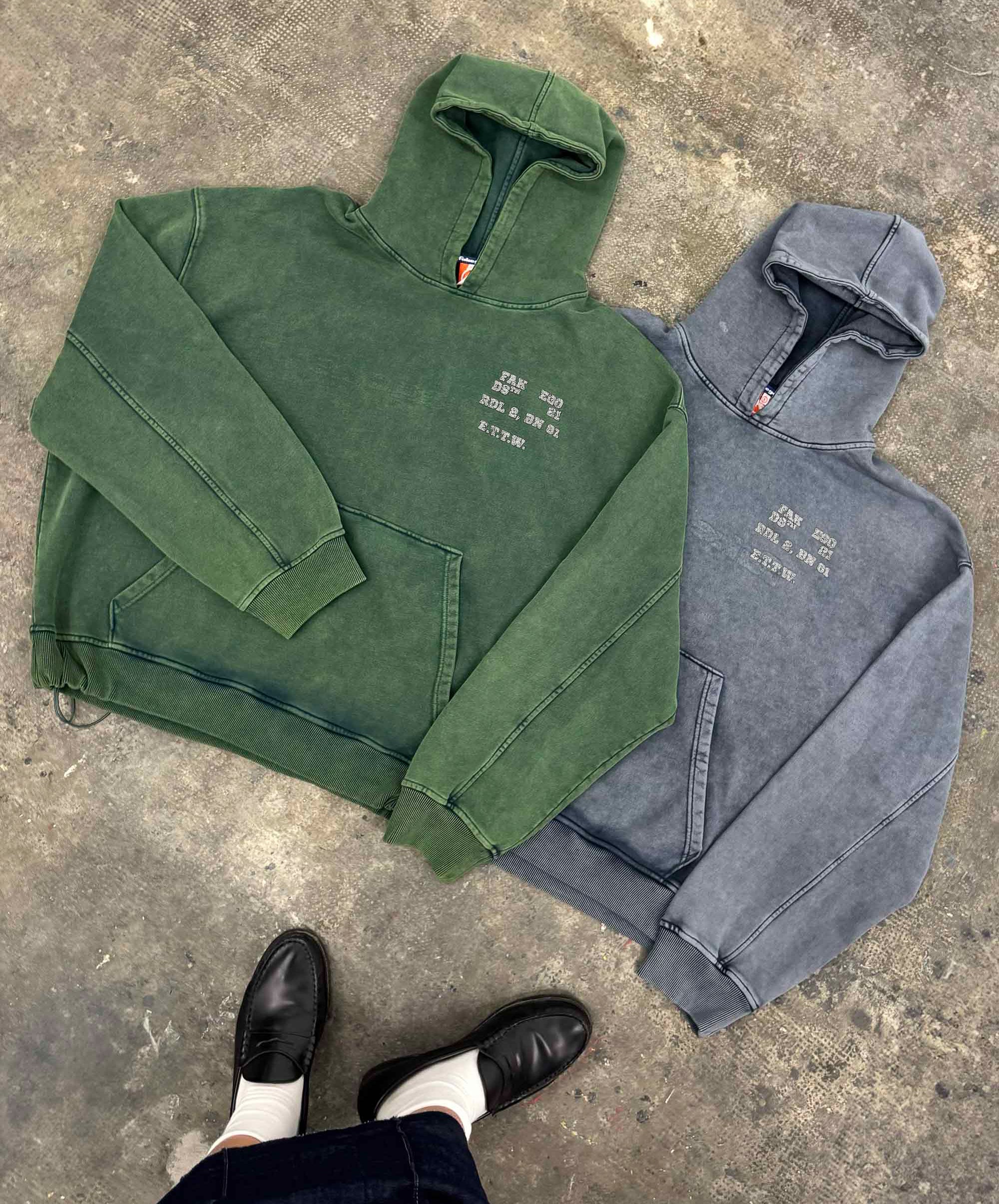 ALTER-EGO REVERSIBLE HOODIE GREEN