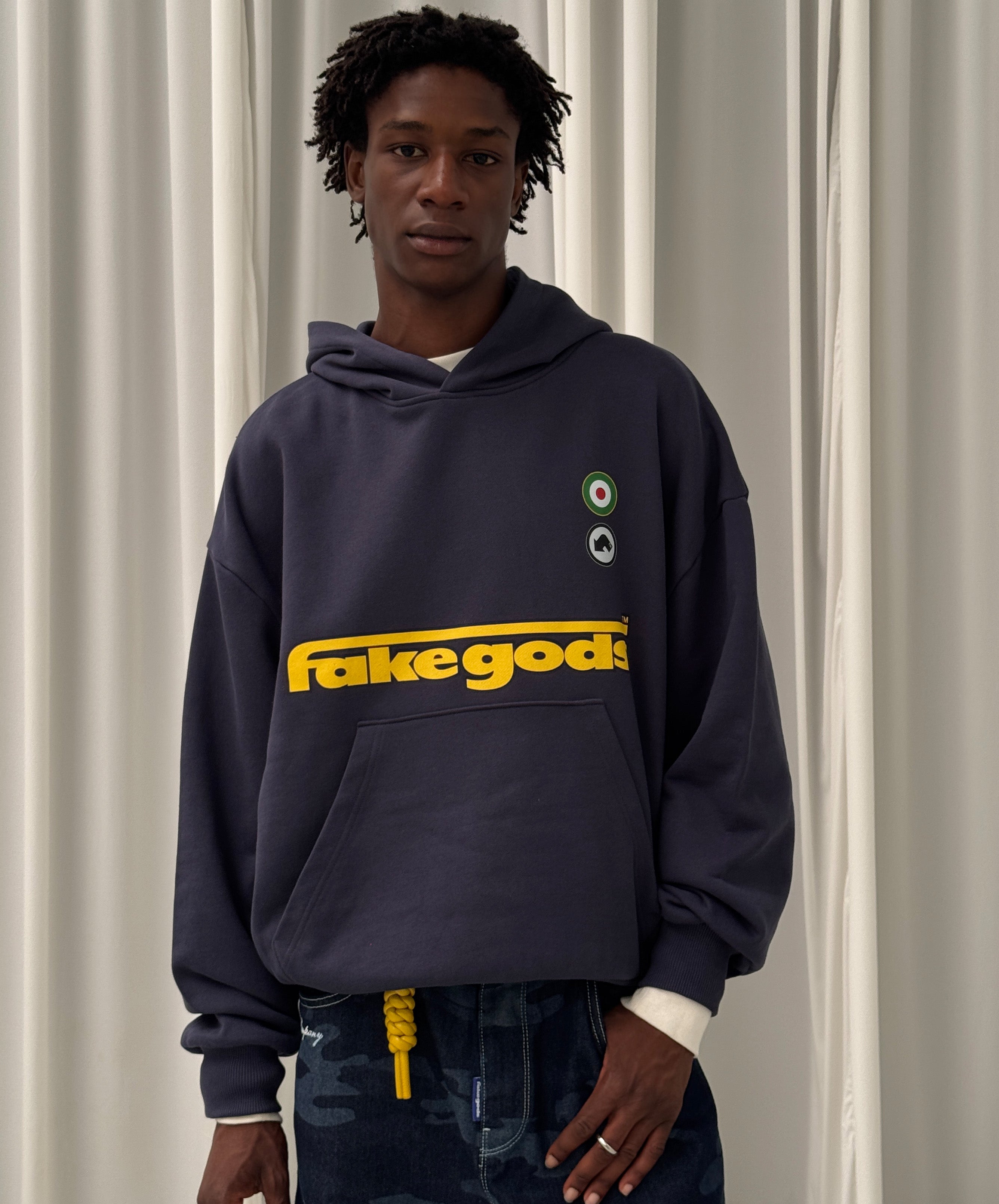IMPERATORE BOXY HOODIE NAVY