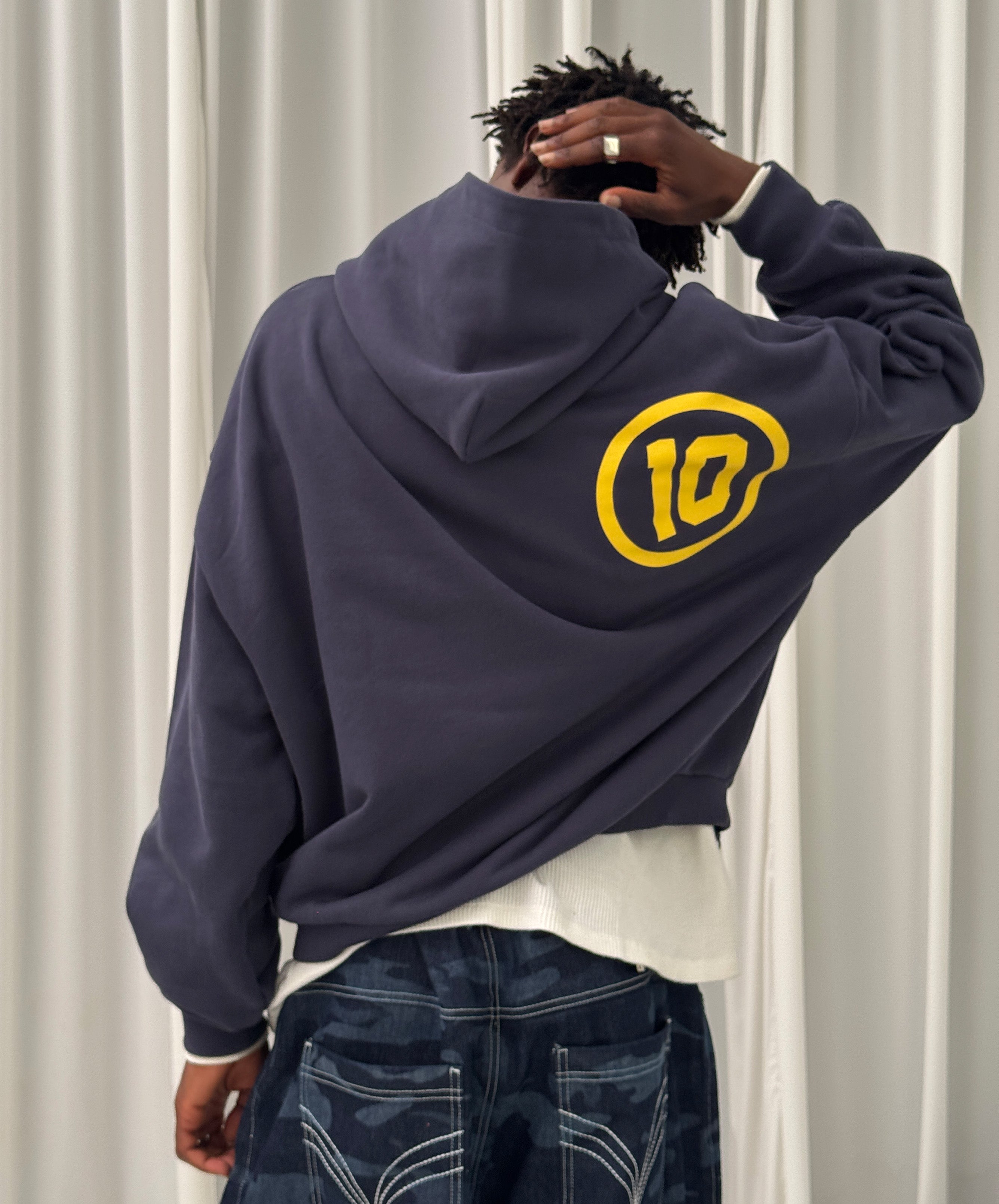 IMPERATORE BOXY HOODIE NAVY