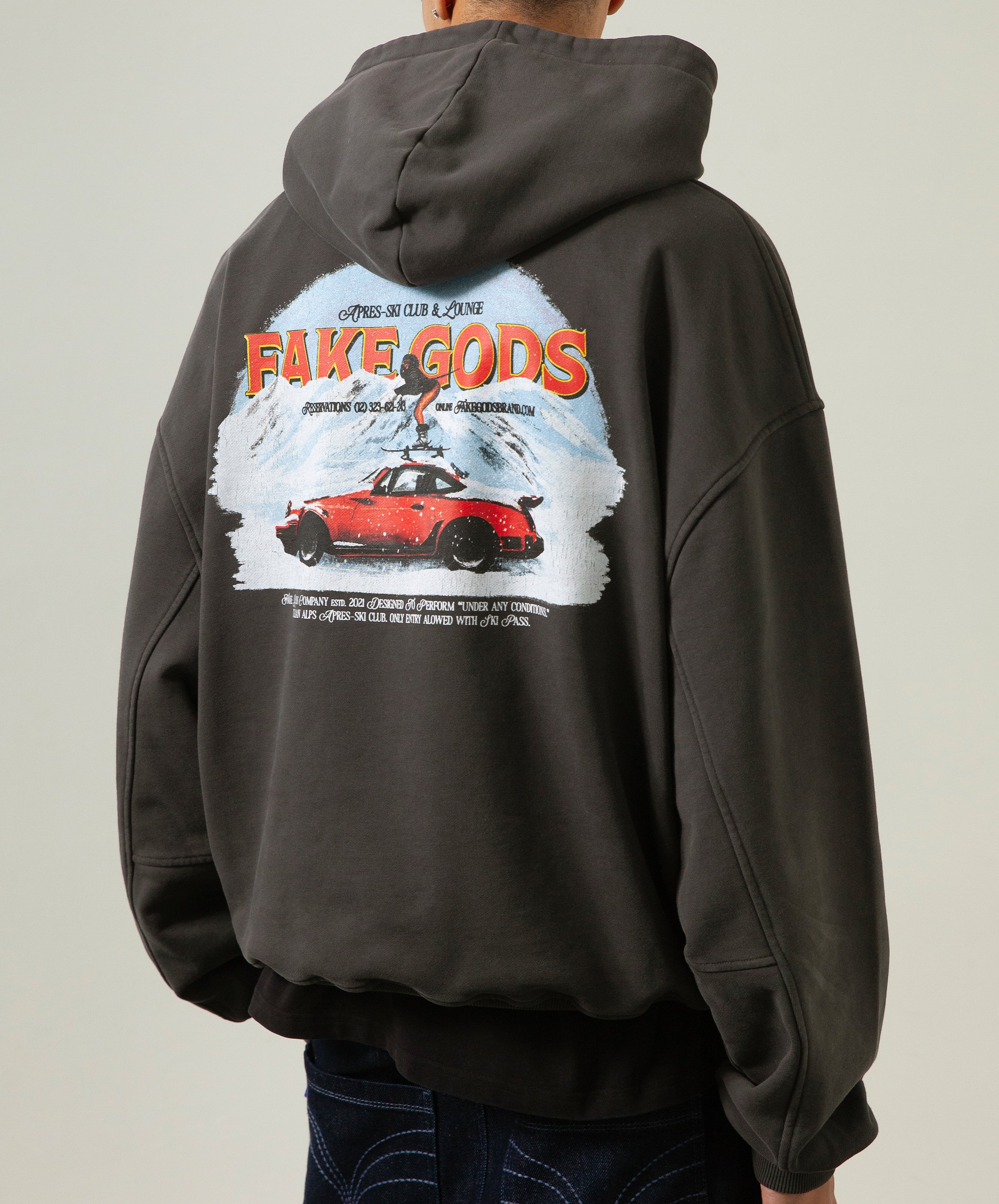 APRÈS SKI HOODIE DARK GREY