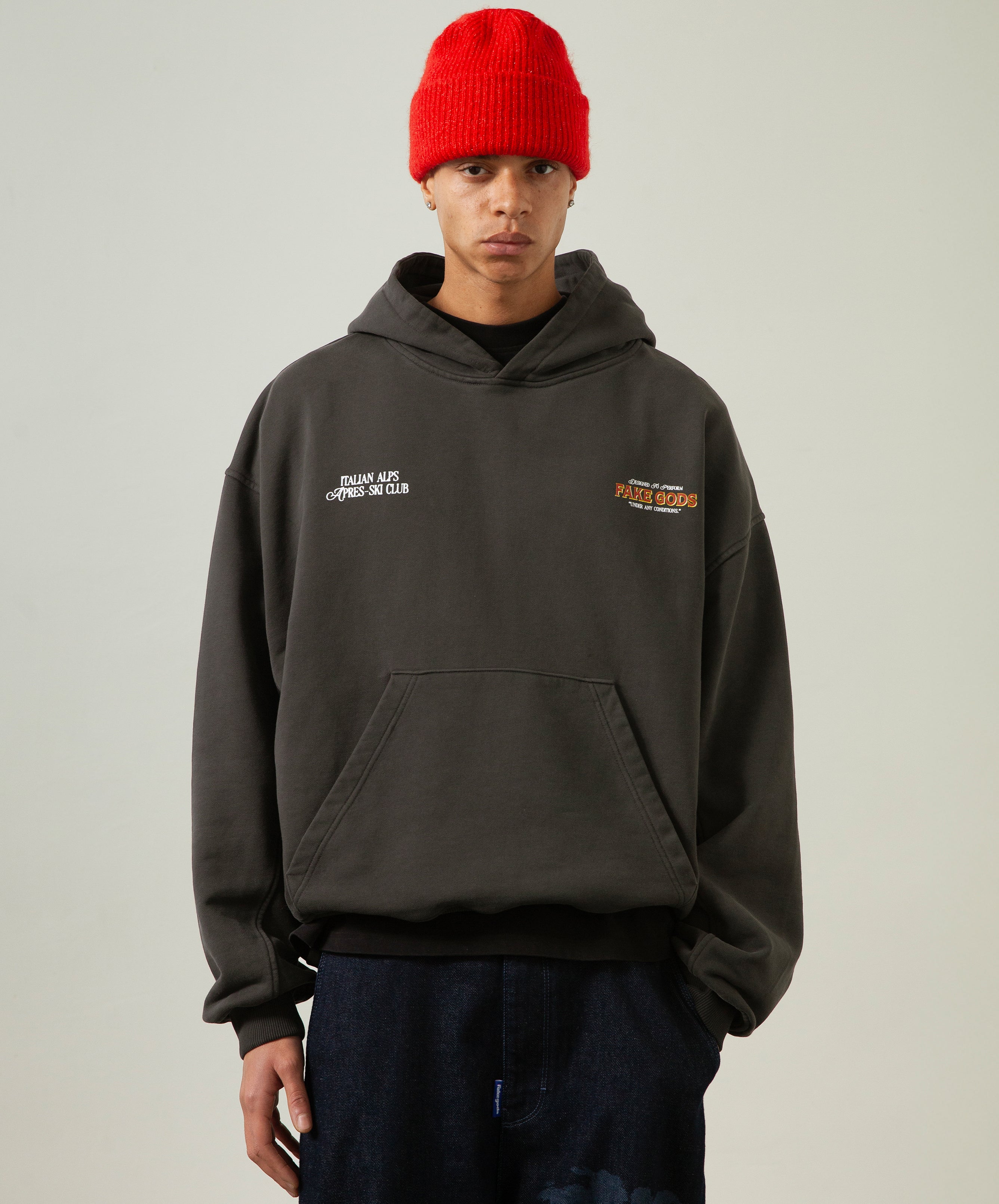 APRÈS SKI HOODIE DARK GREY