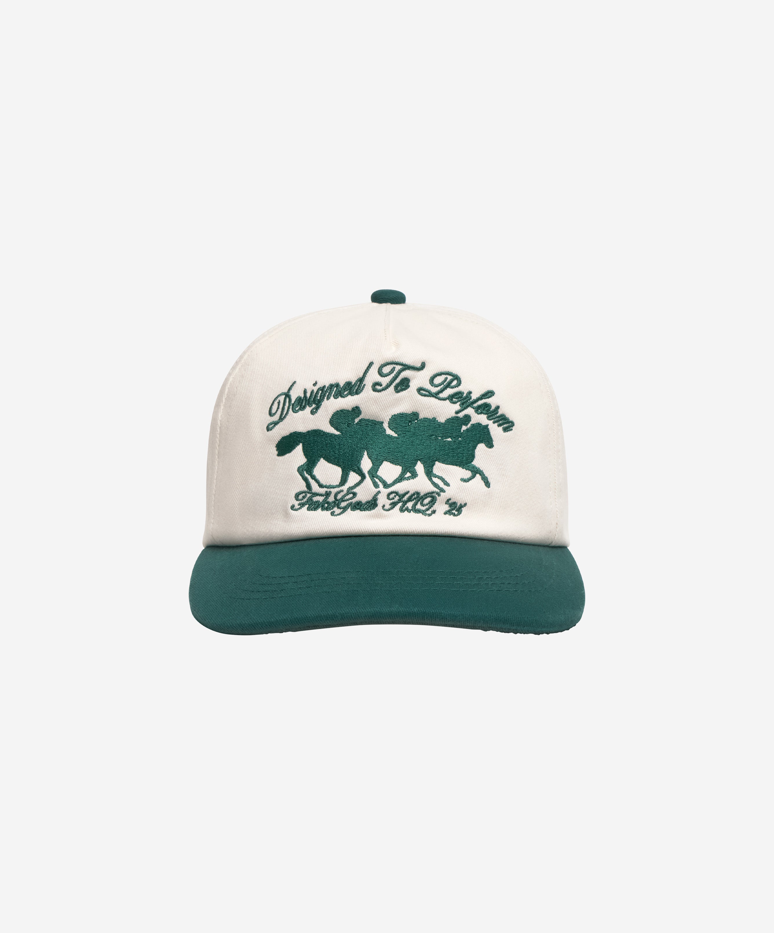 DESIGNED TO PERFORM CAP CREAM-GREEN