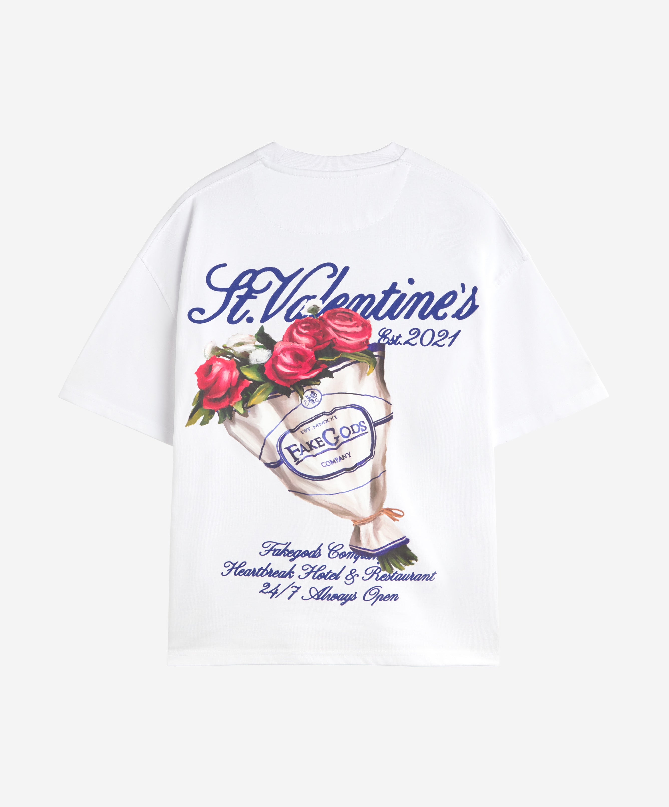 ROSE BOUQUET TEE WHITE