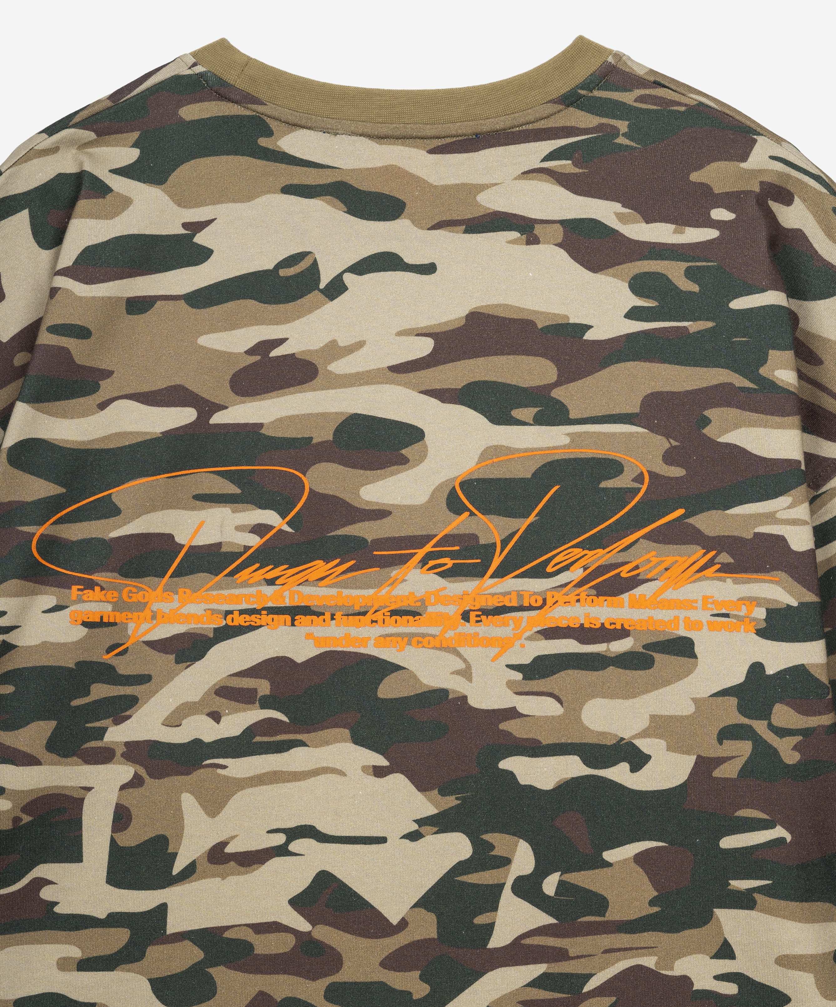 CAMOUFLAGE TEE MILITARY GREEN