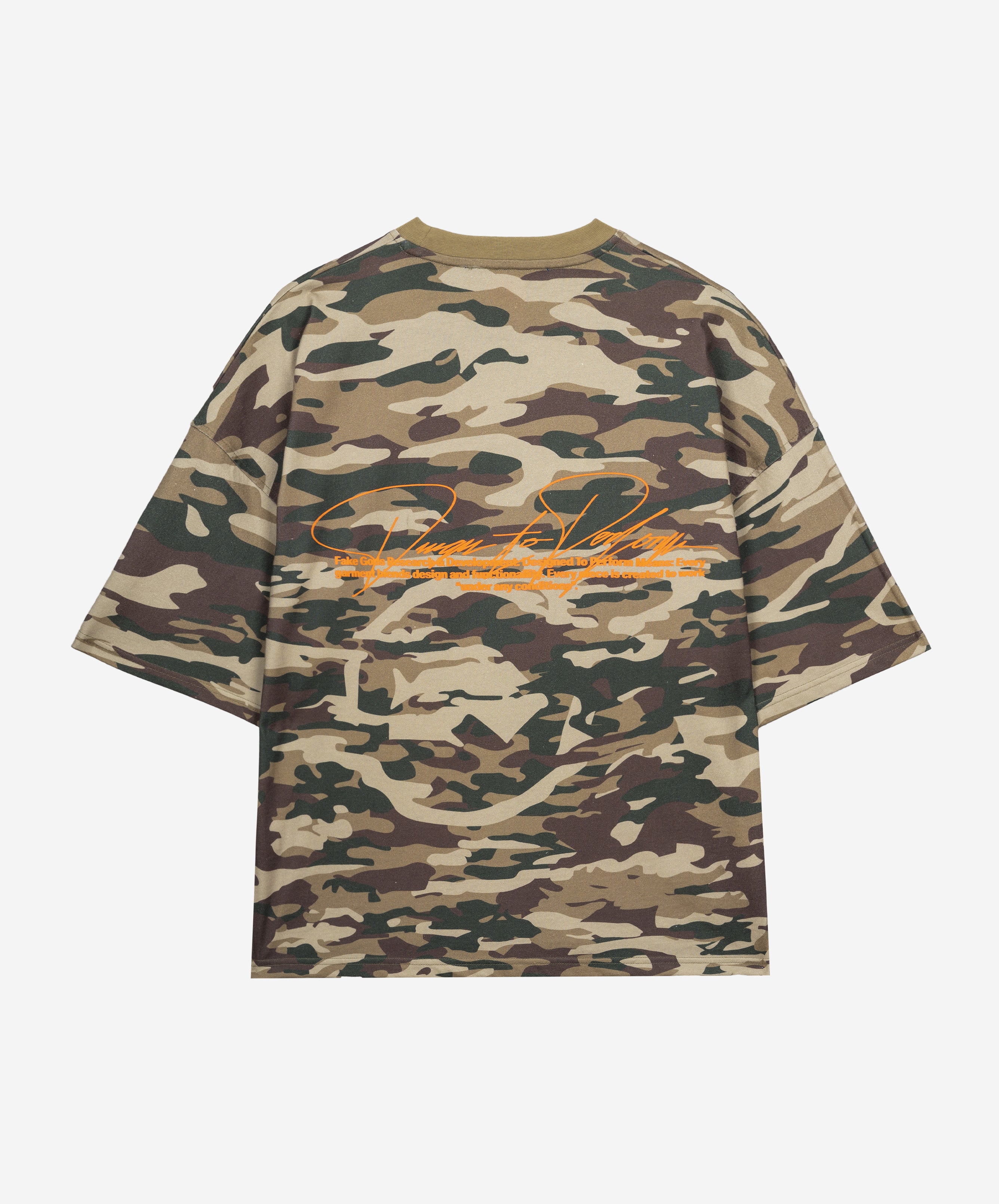 CAMOUFLAGE TEE MILITARY GREEN