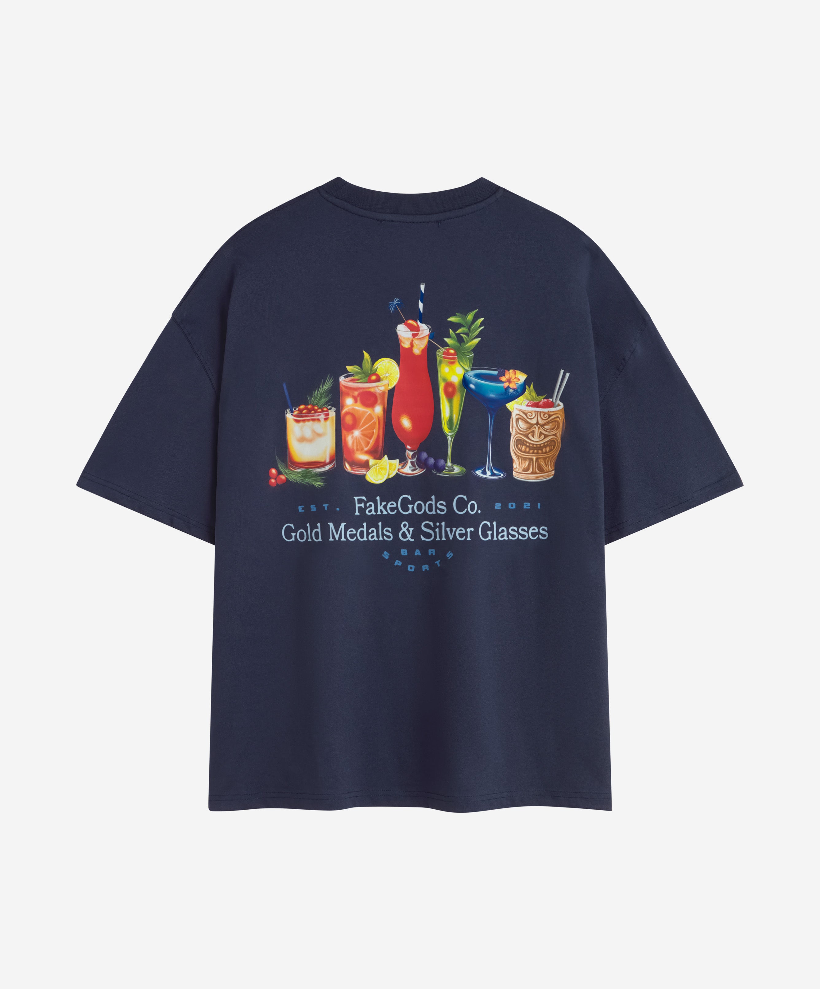 COCKTAIL TEE NAVY