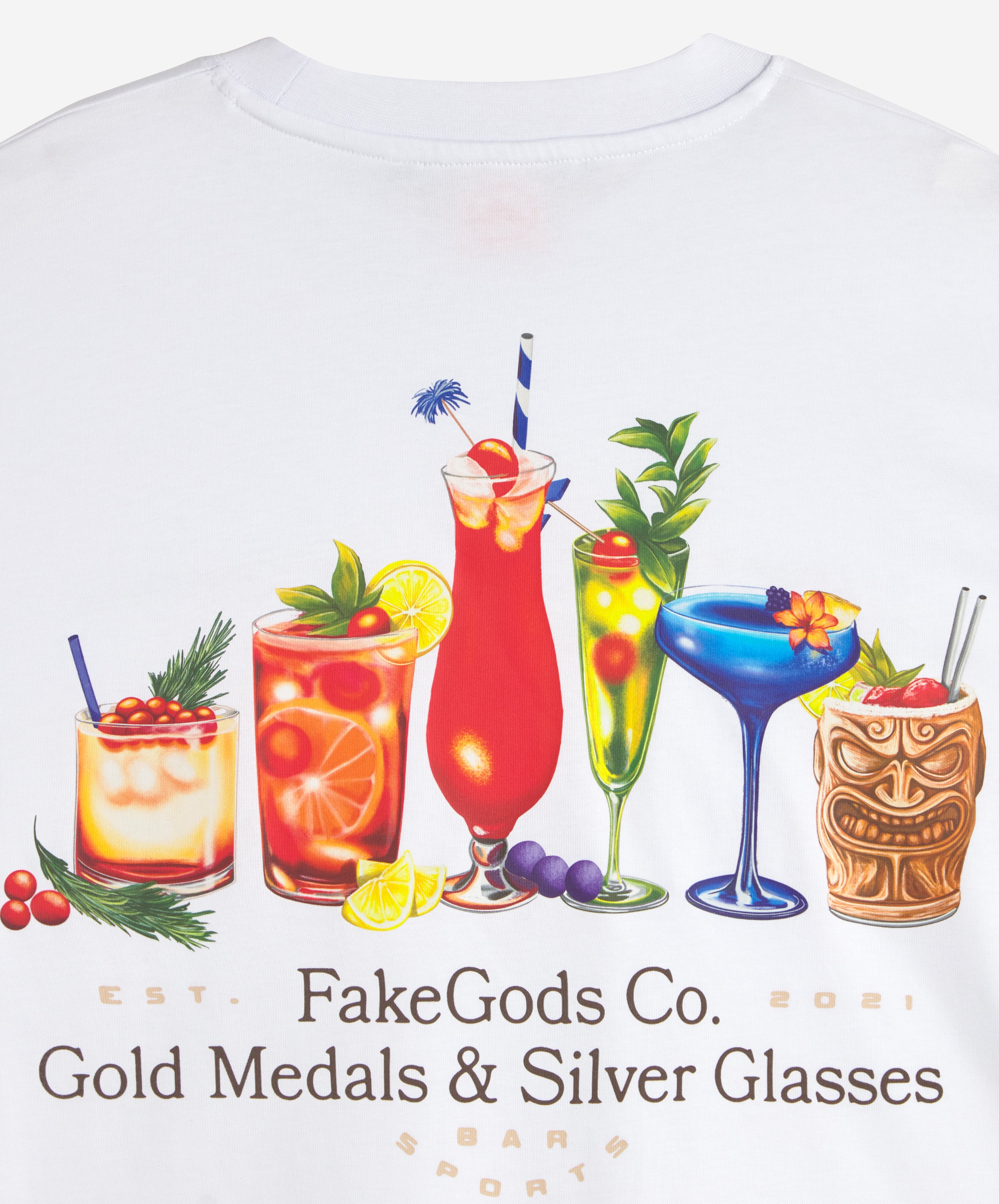 COCKTAIL TEE WHITE