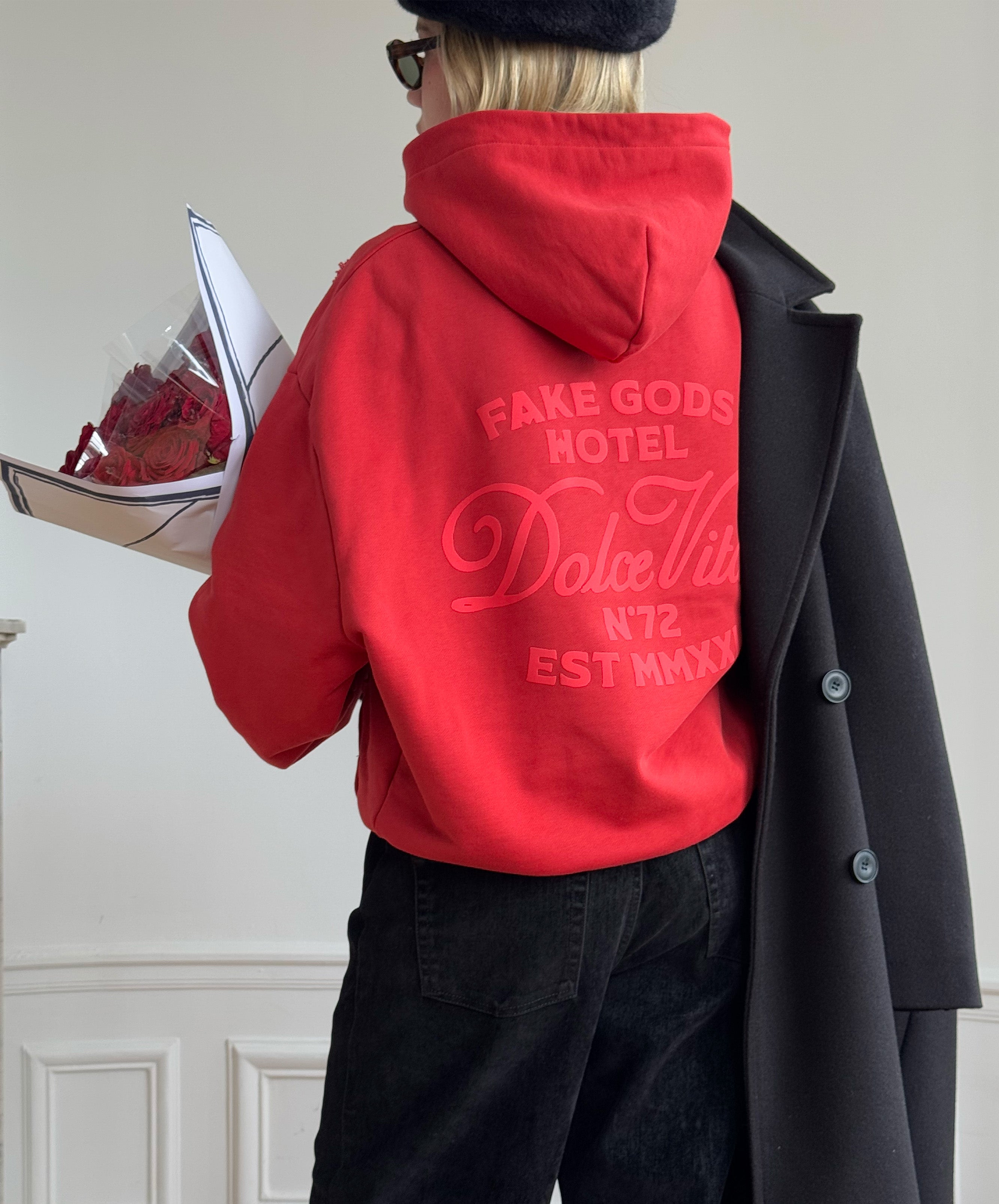 DOLCE VITA HOODIE RED