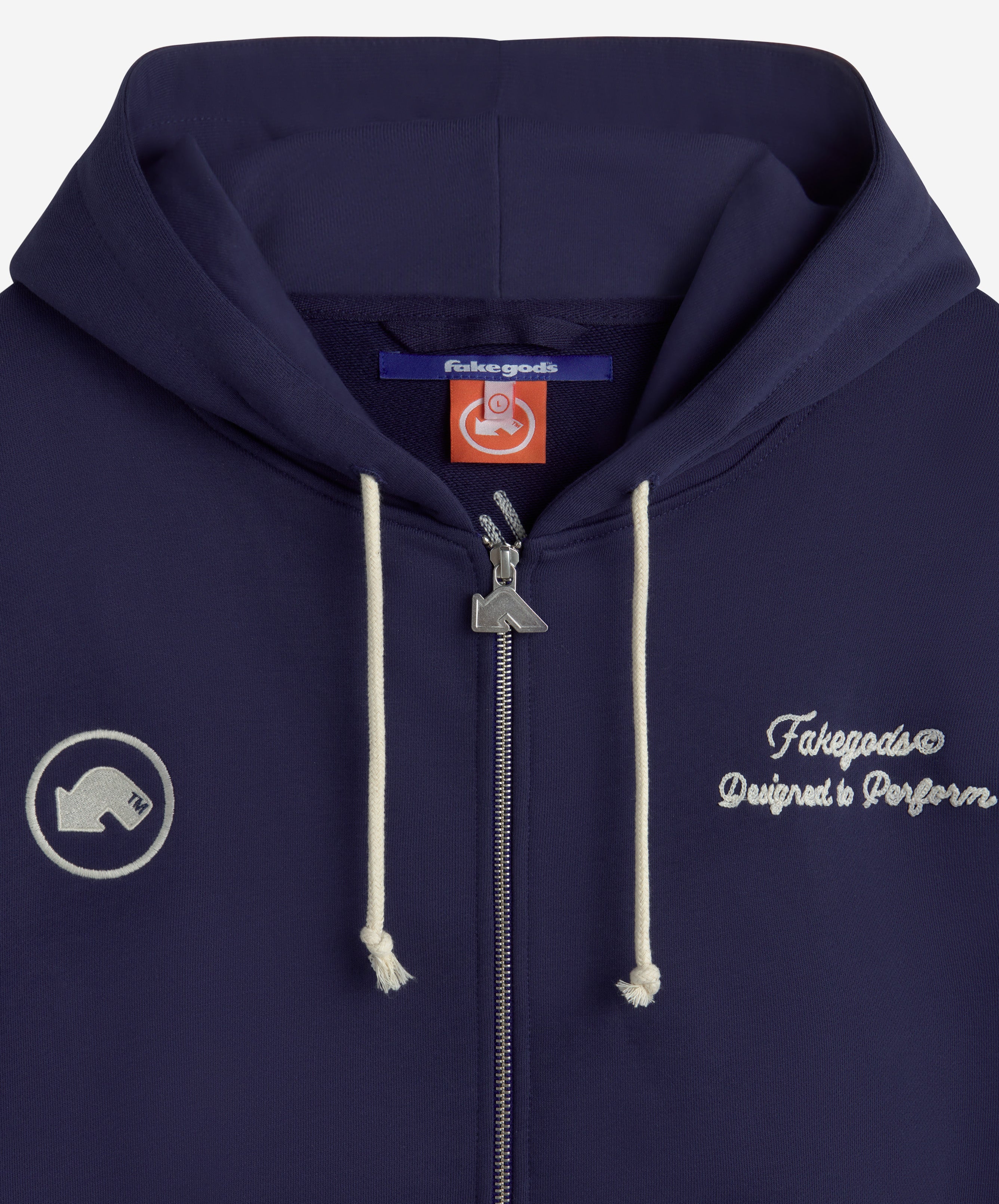 DESIGNED TO PERFORM ZIPPER NAVY