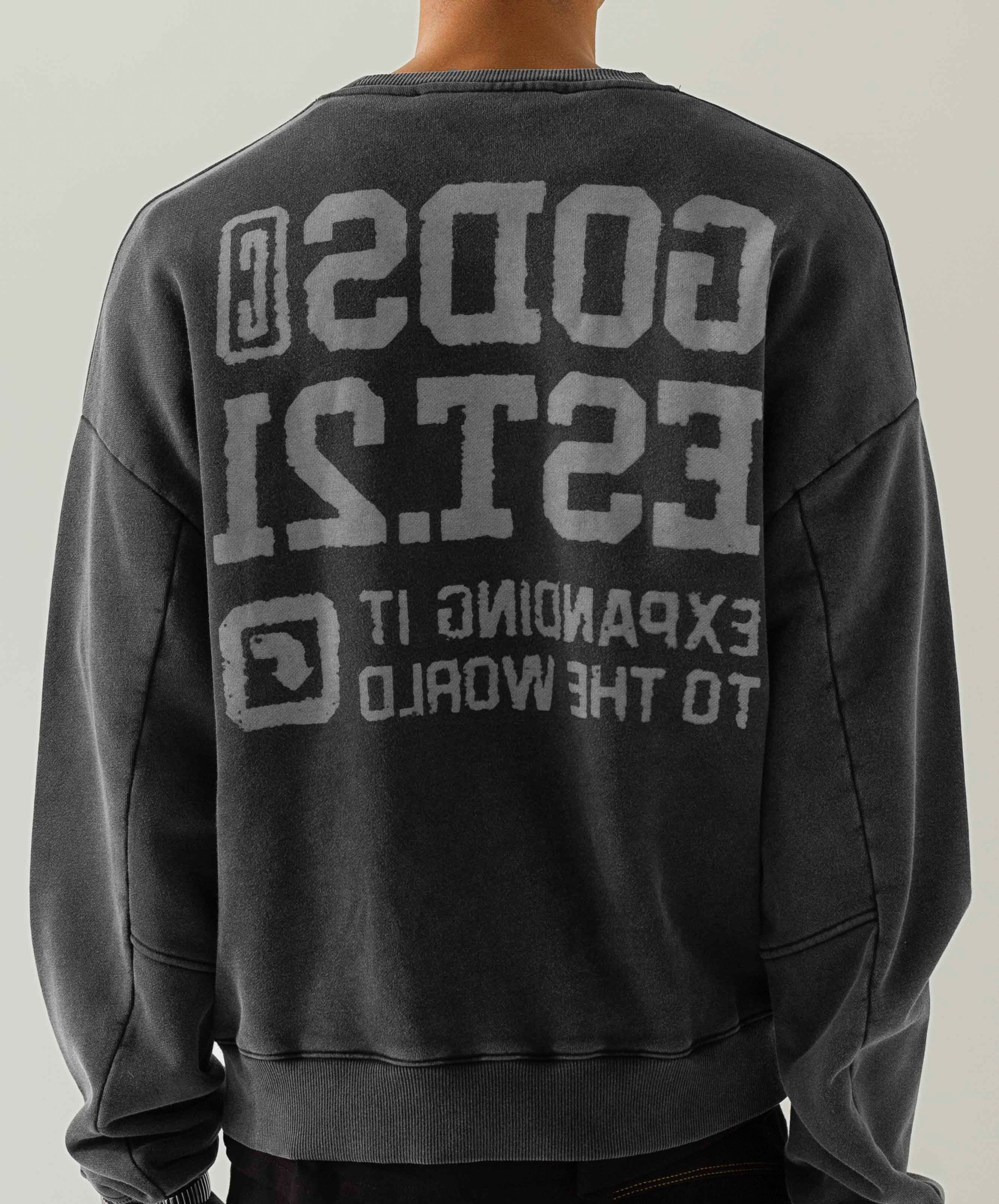 EST 21 CREWNECK BLACK