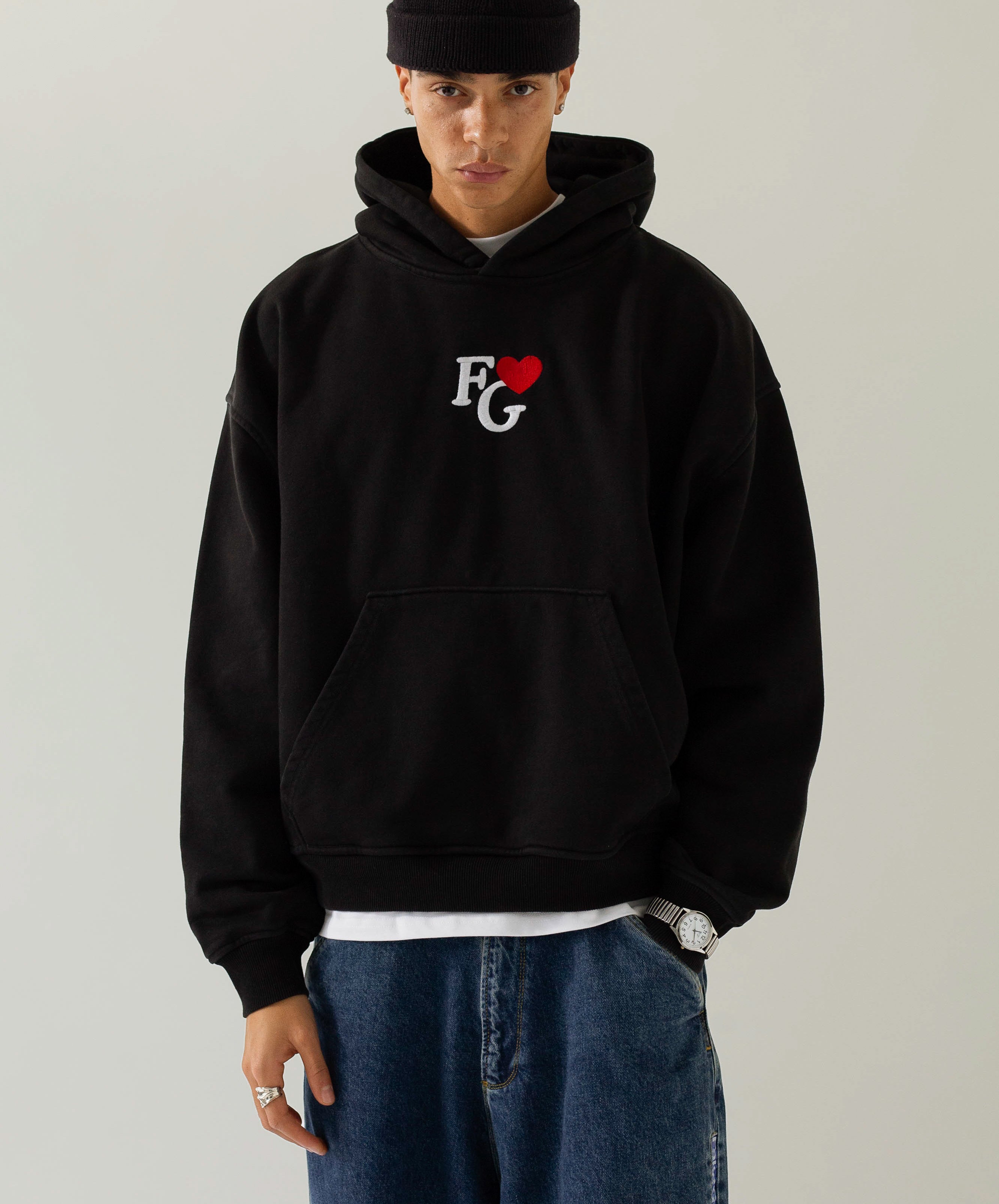 VALENTINE'S HOODIE BLACK