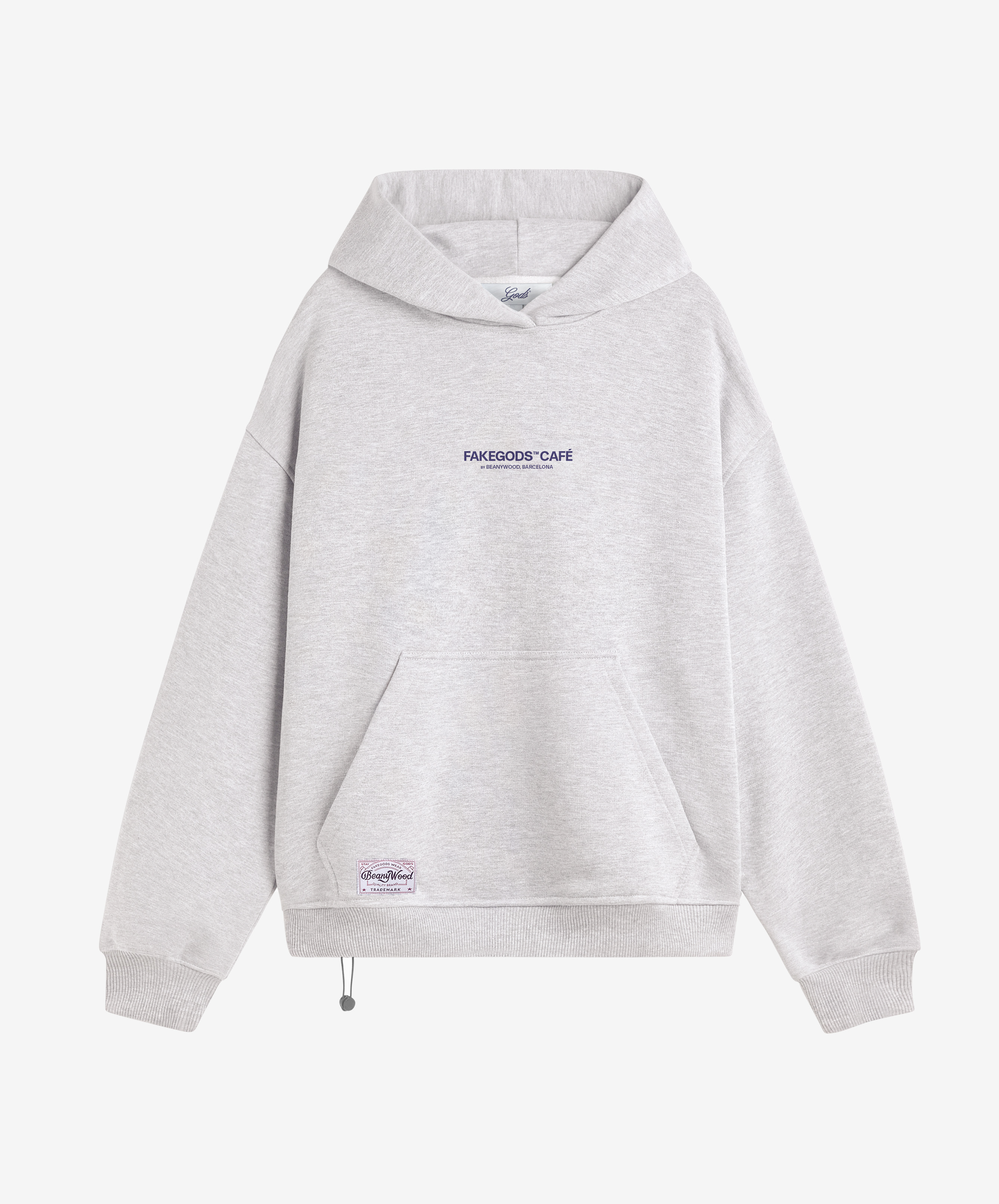 GODS CAFE HOODIE GREY MELANGE