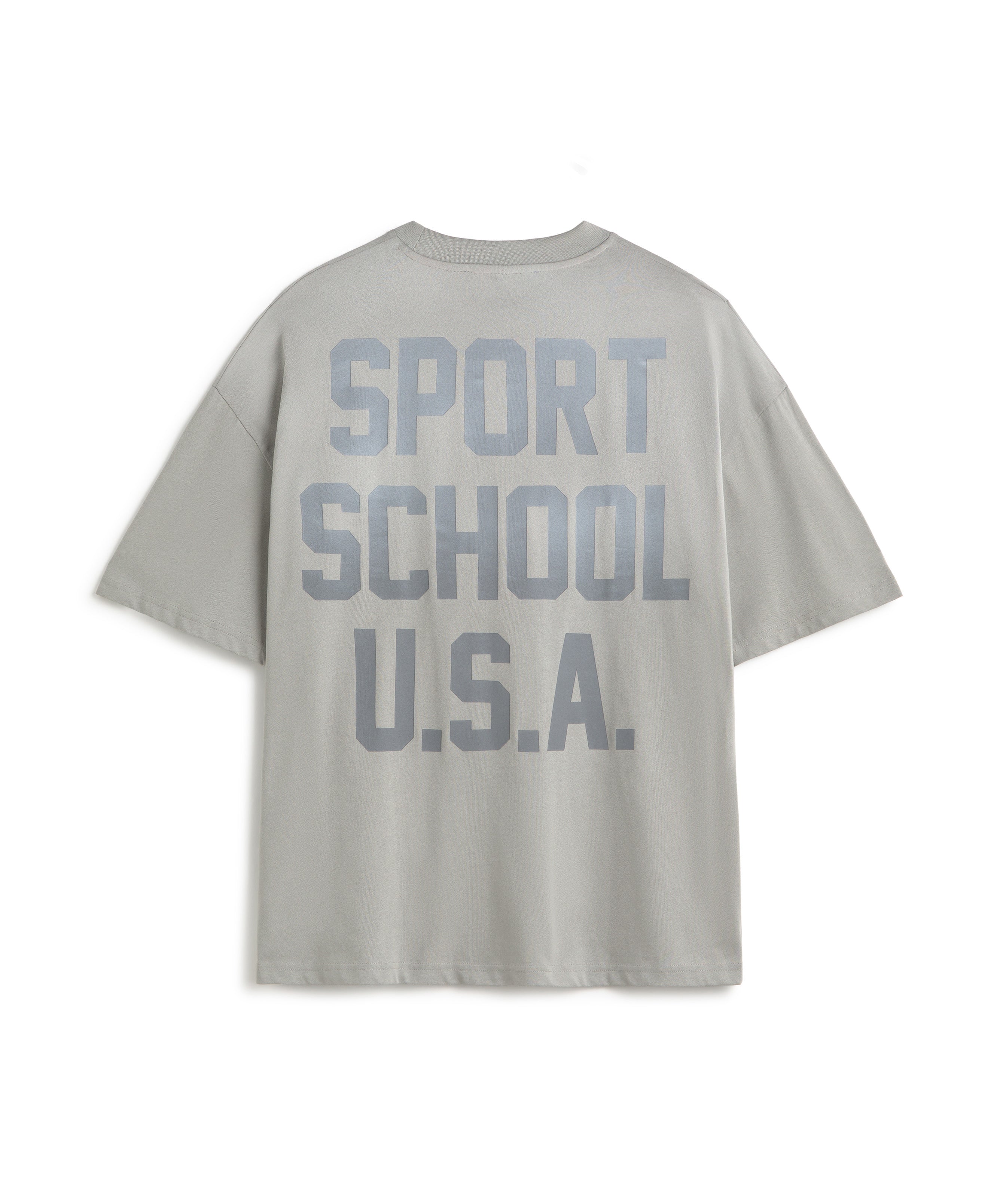 SPORTS SCHOOL USA BOXY TEE GREY