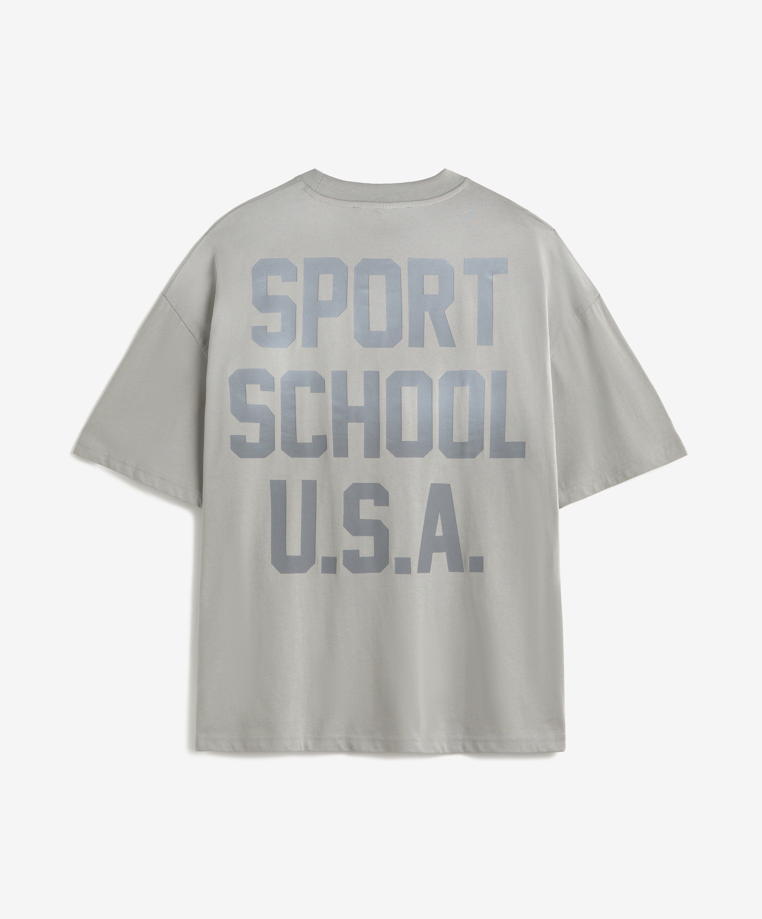 SPORTS SCHOOL USA BOXY TEE GREY