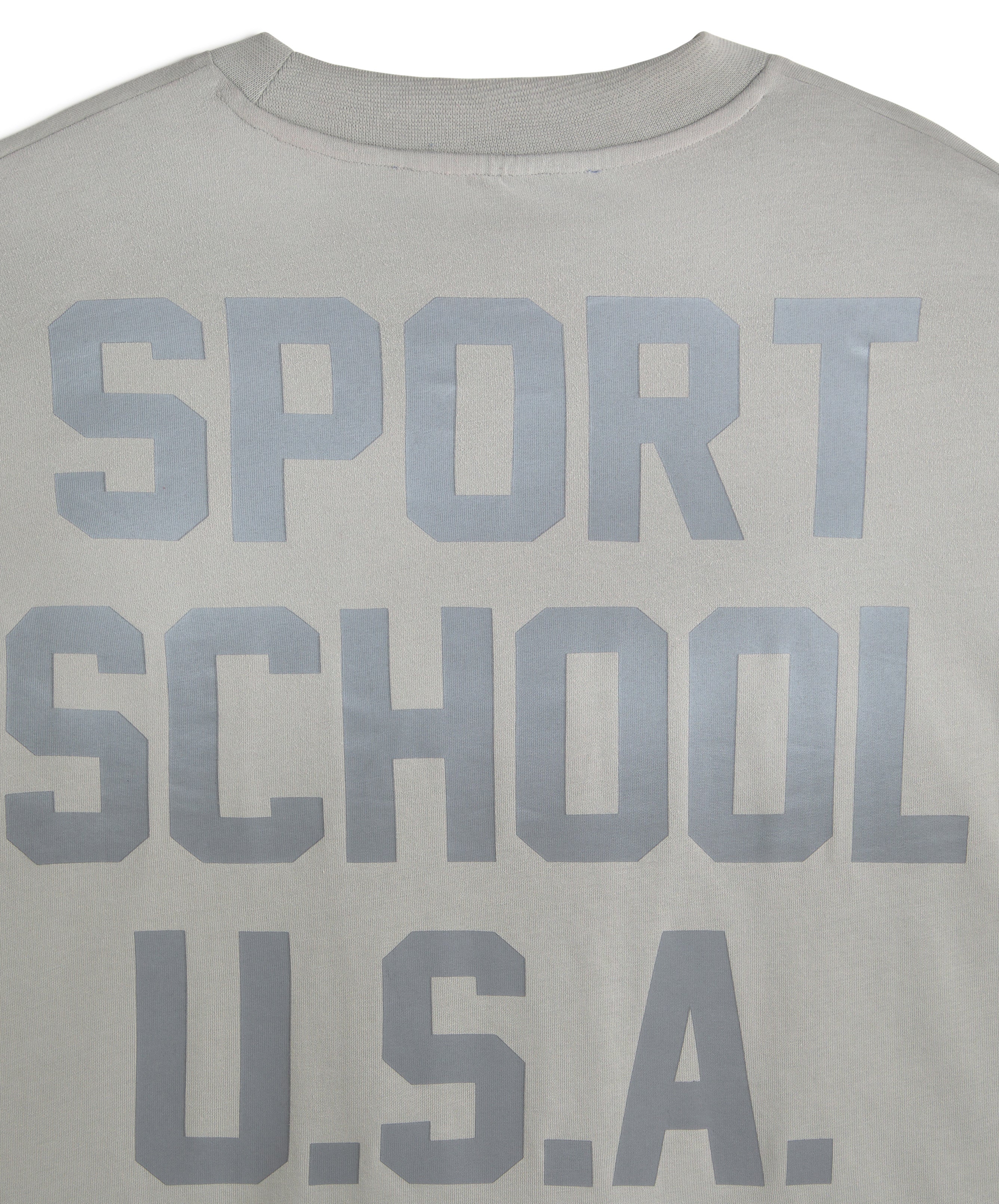 SPORTS SCHOOL USA BOXY TEE GREY