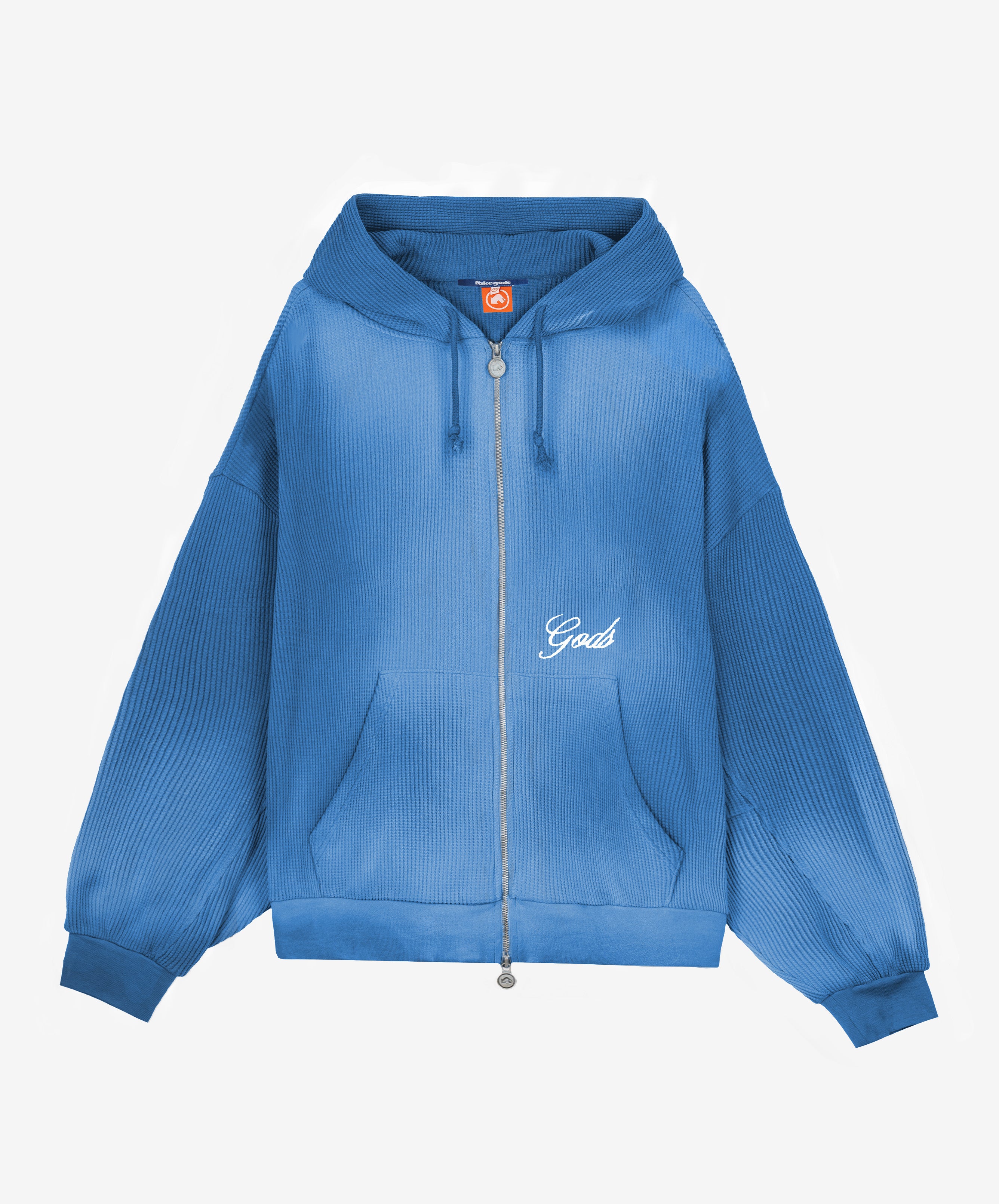 WAFFLE ZIPPER BLUE