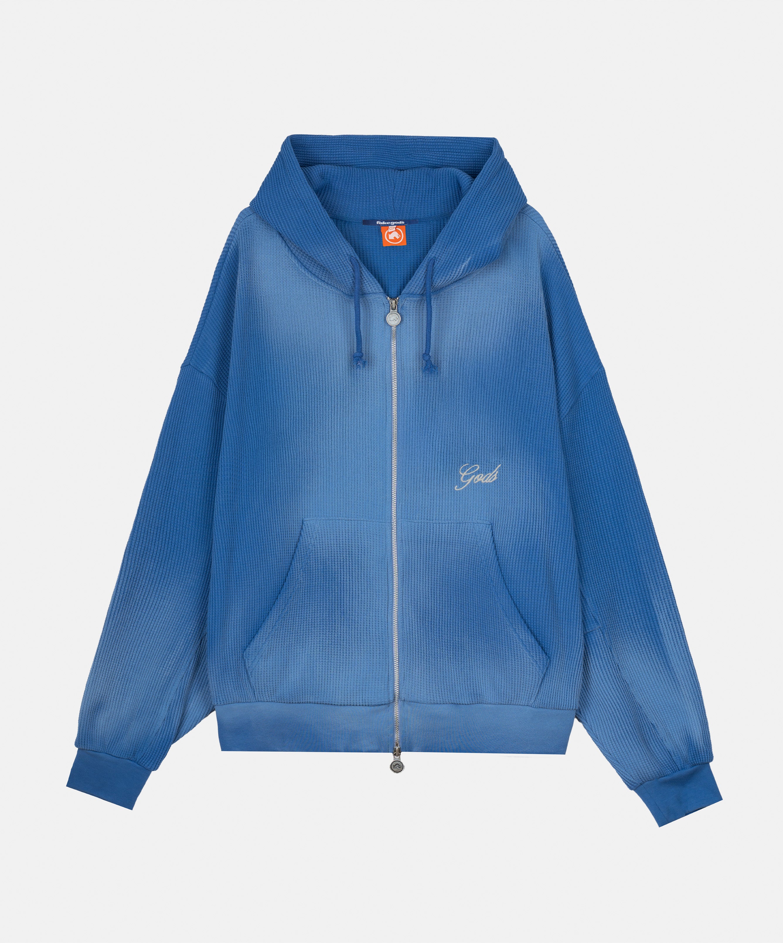 WAFFLE ZIPPER BLUE