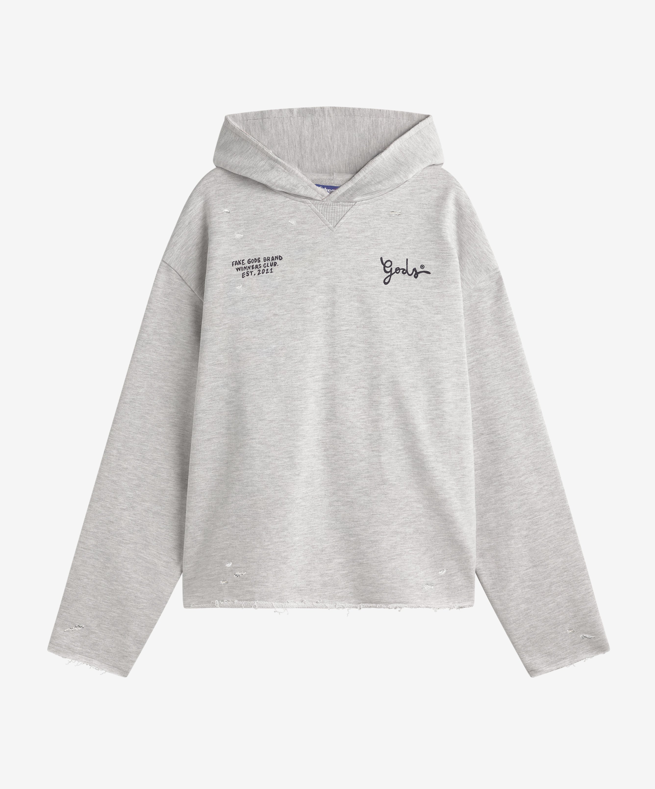 GODS HOODIE GREY MELANGE