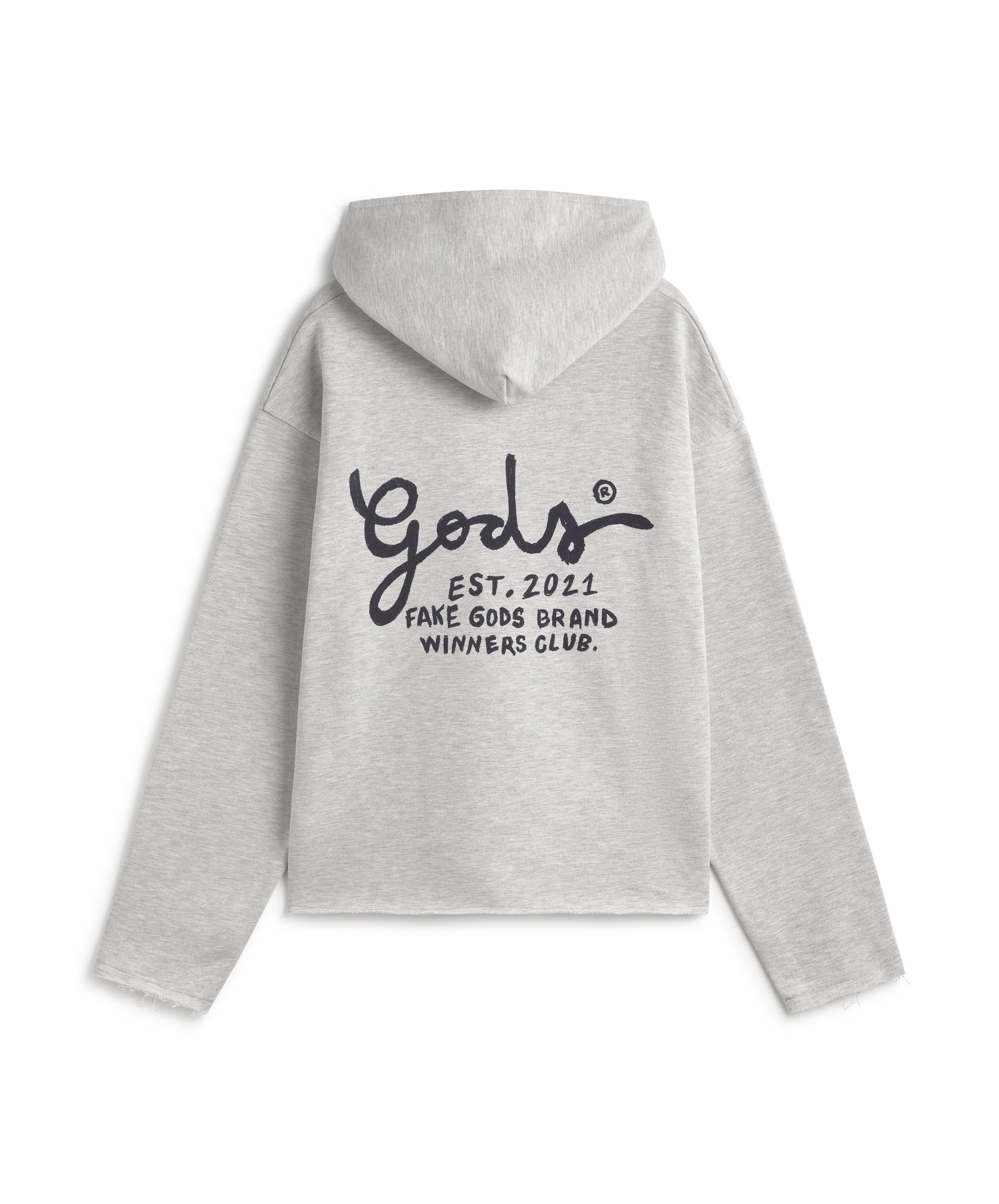 GODS HOODIE GREY MELANGE