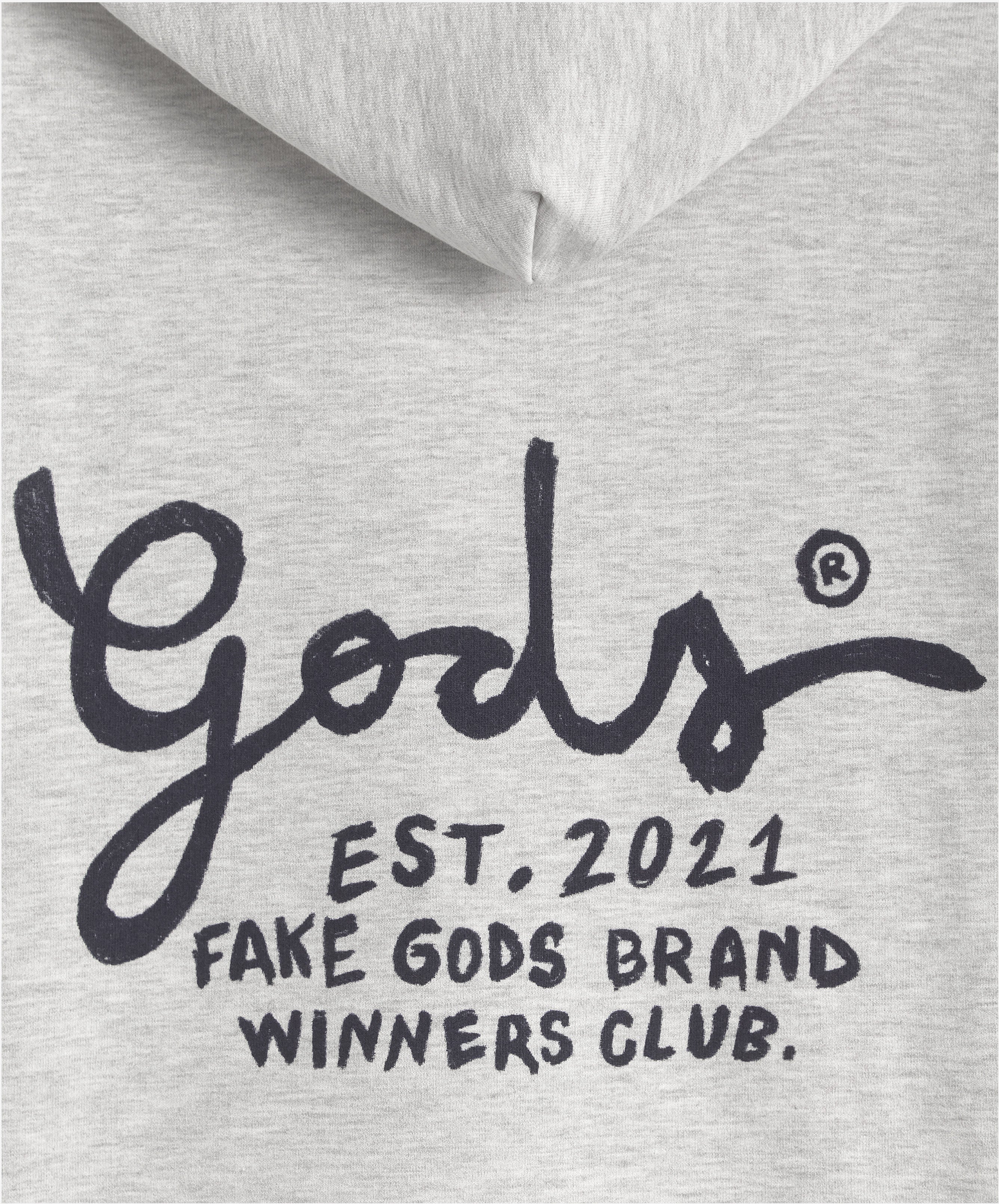 GODS HOODIE GREY MELANGE
