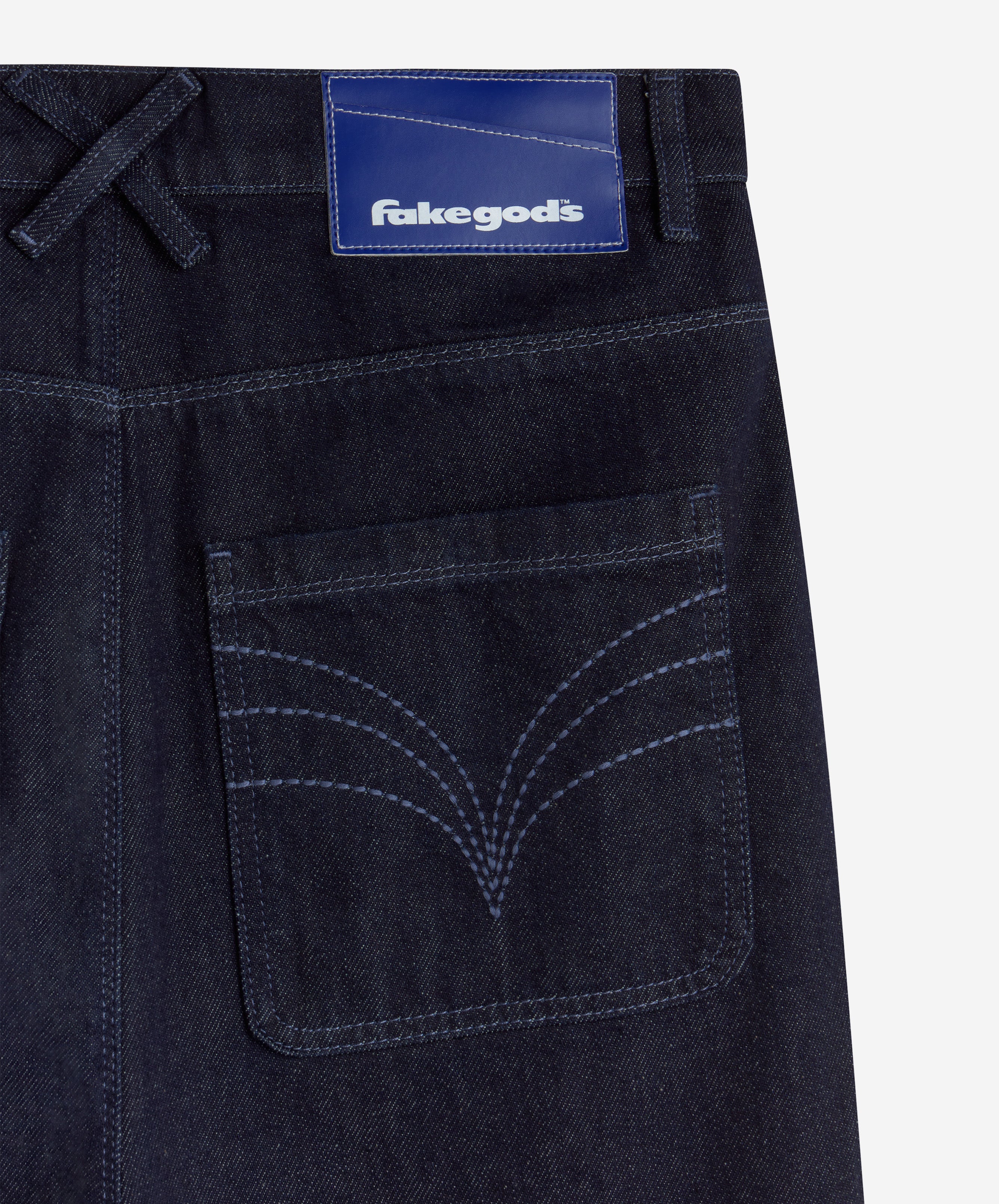 STRAIGHT DENIM JEANS NAVY