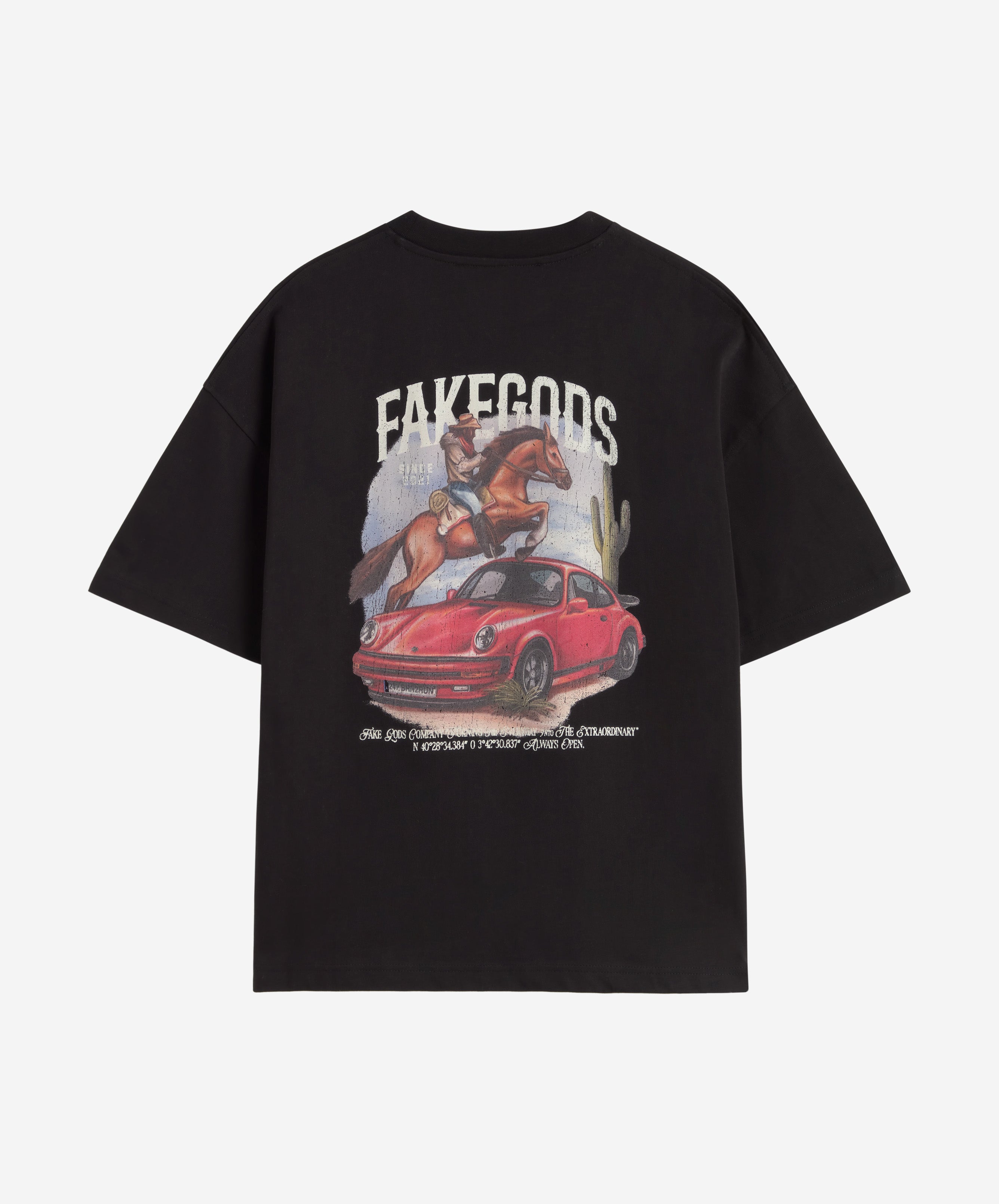 HORSE-CAR TEE BLACK