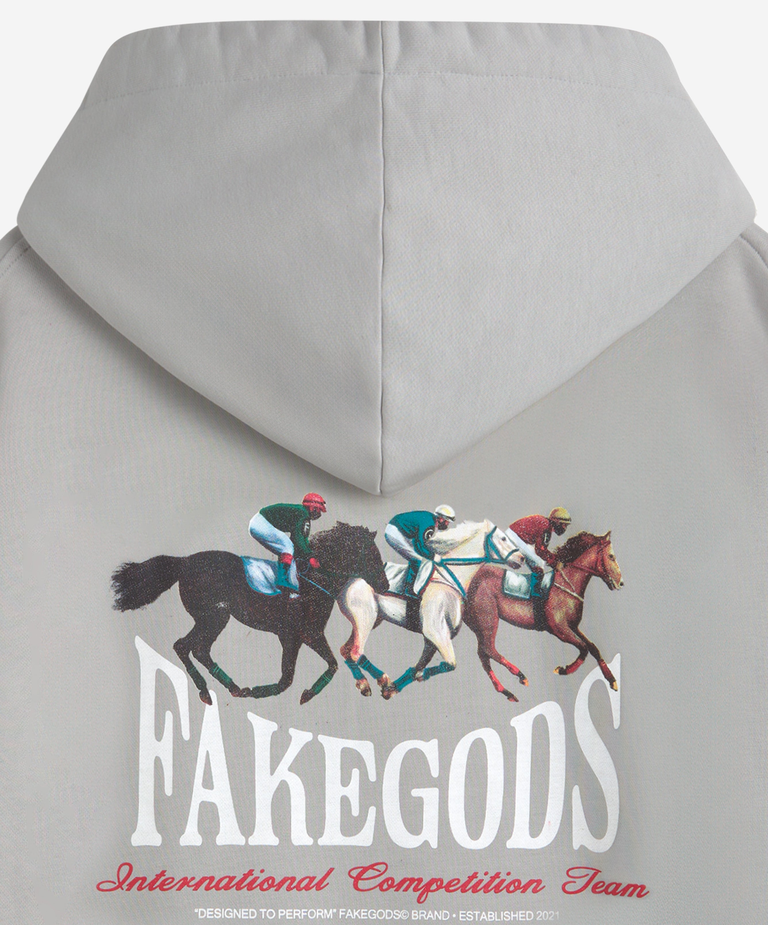 HORSE RACE ZIPPER LIGHT GREY