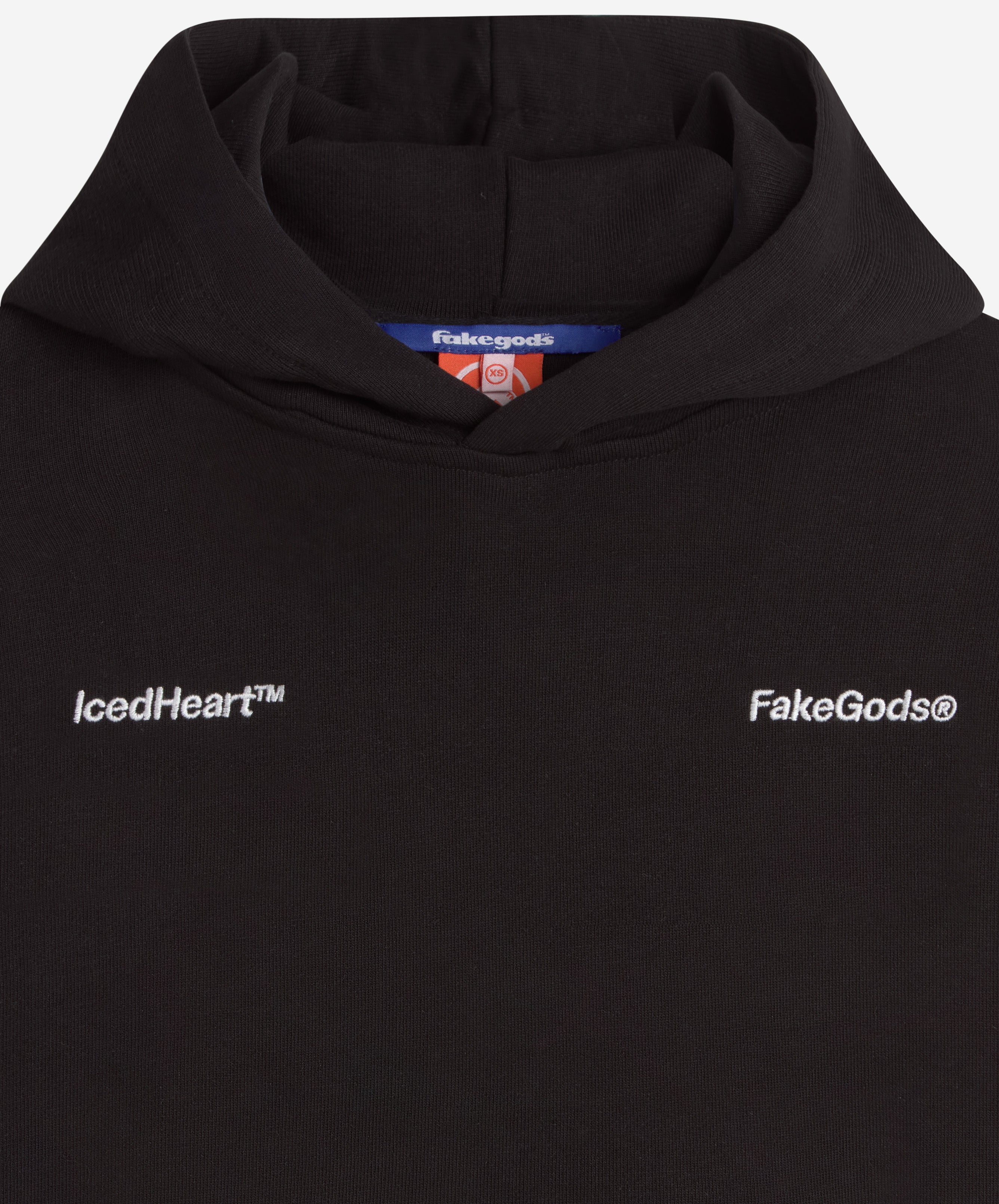 ICED HEART HOODIE BLACK