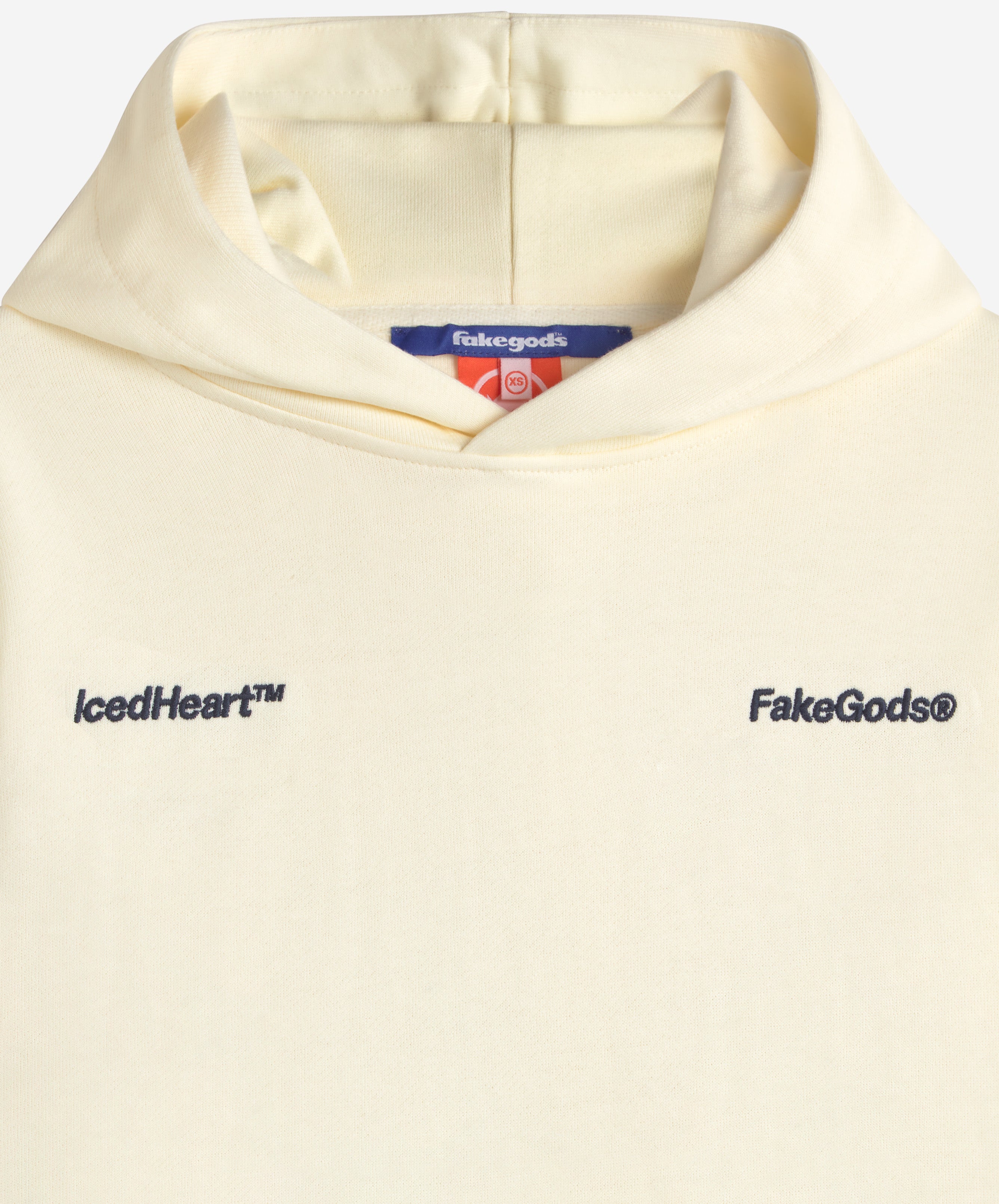 ICED HEART HOODIE CREAM